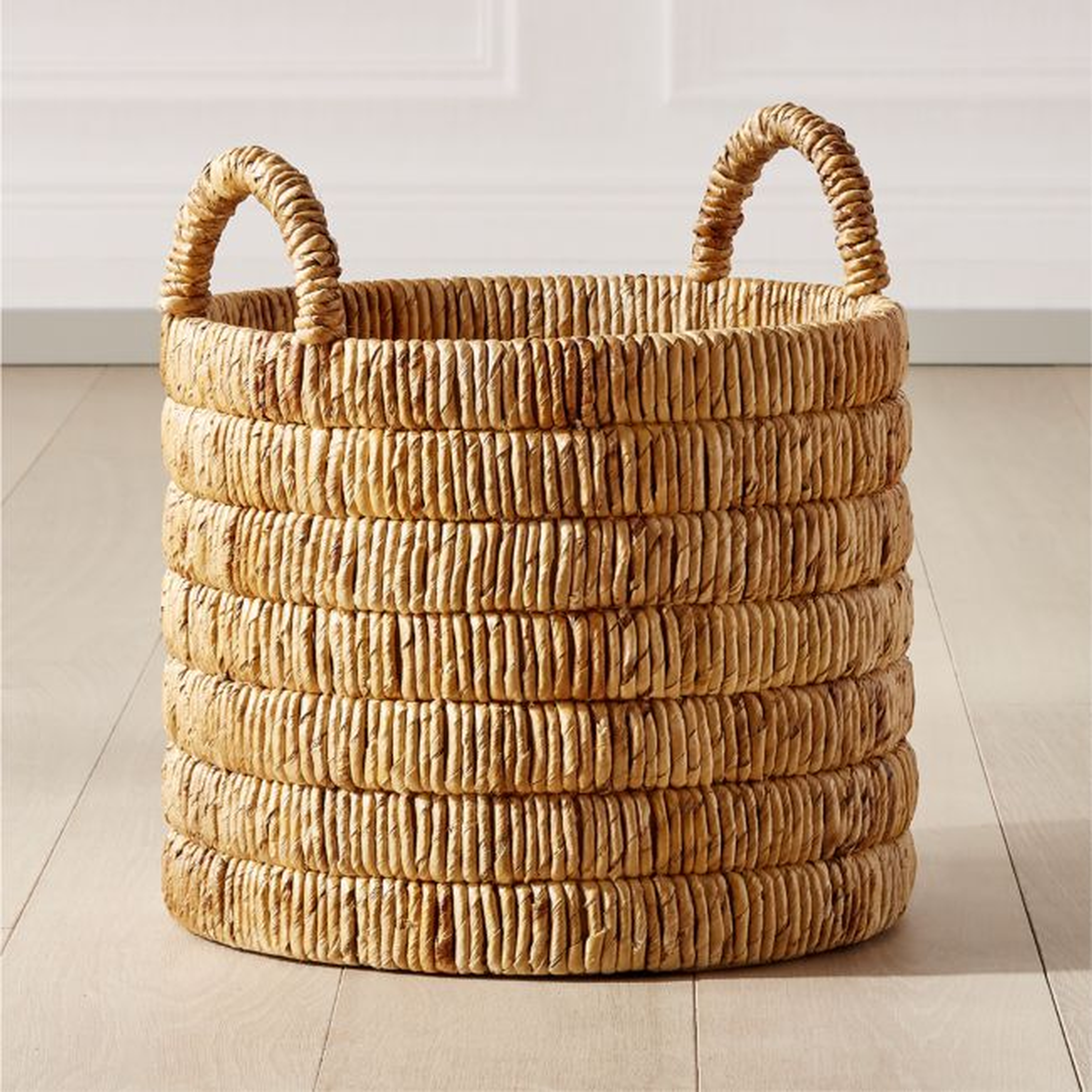 Milos Handwoven Storage Basket Large - CB2
