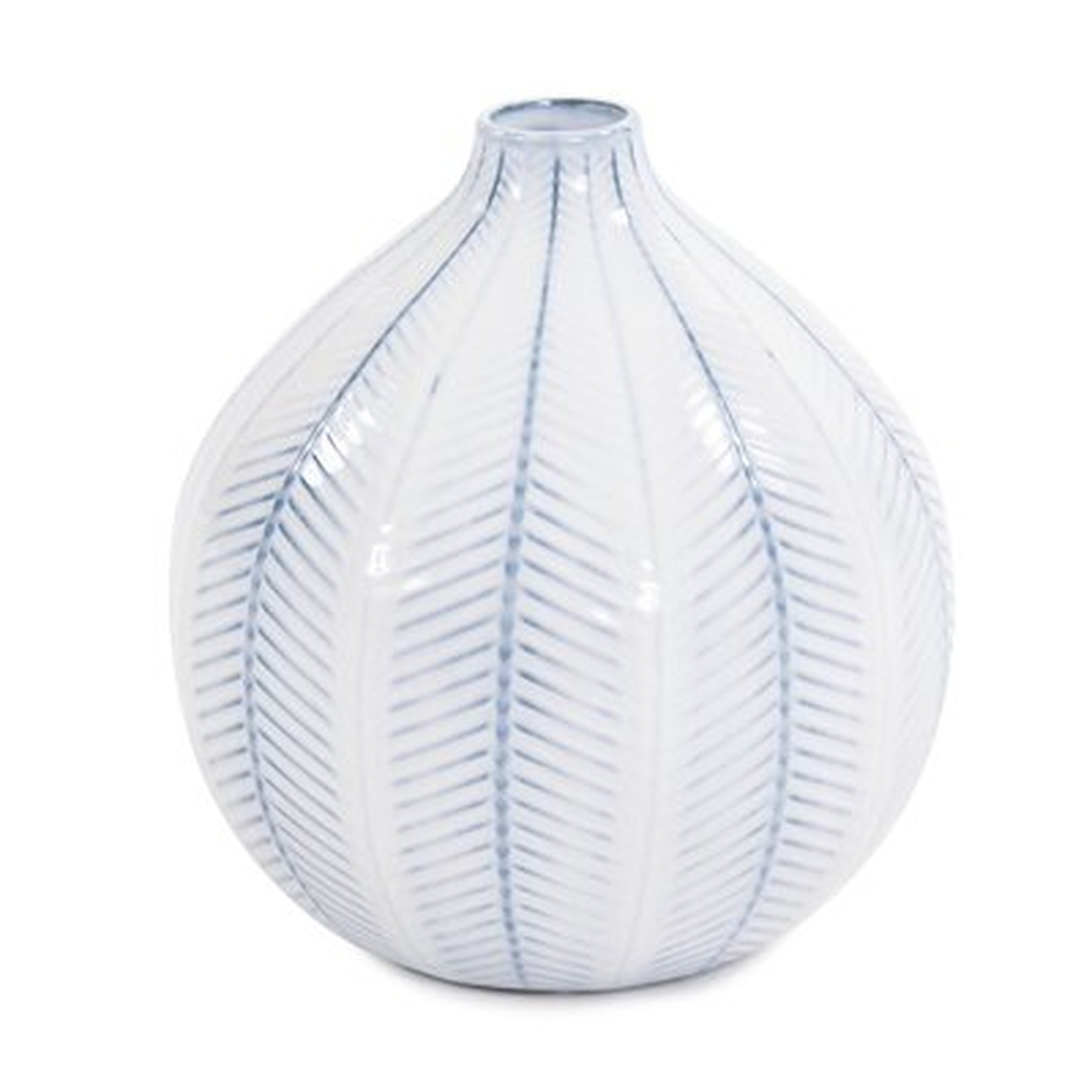 Kelston Mills Blue/White Ceramic Table Vase - Wayfair