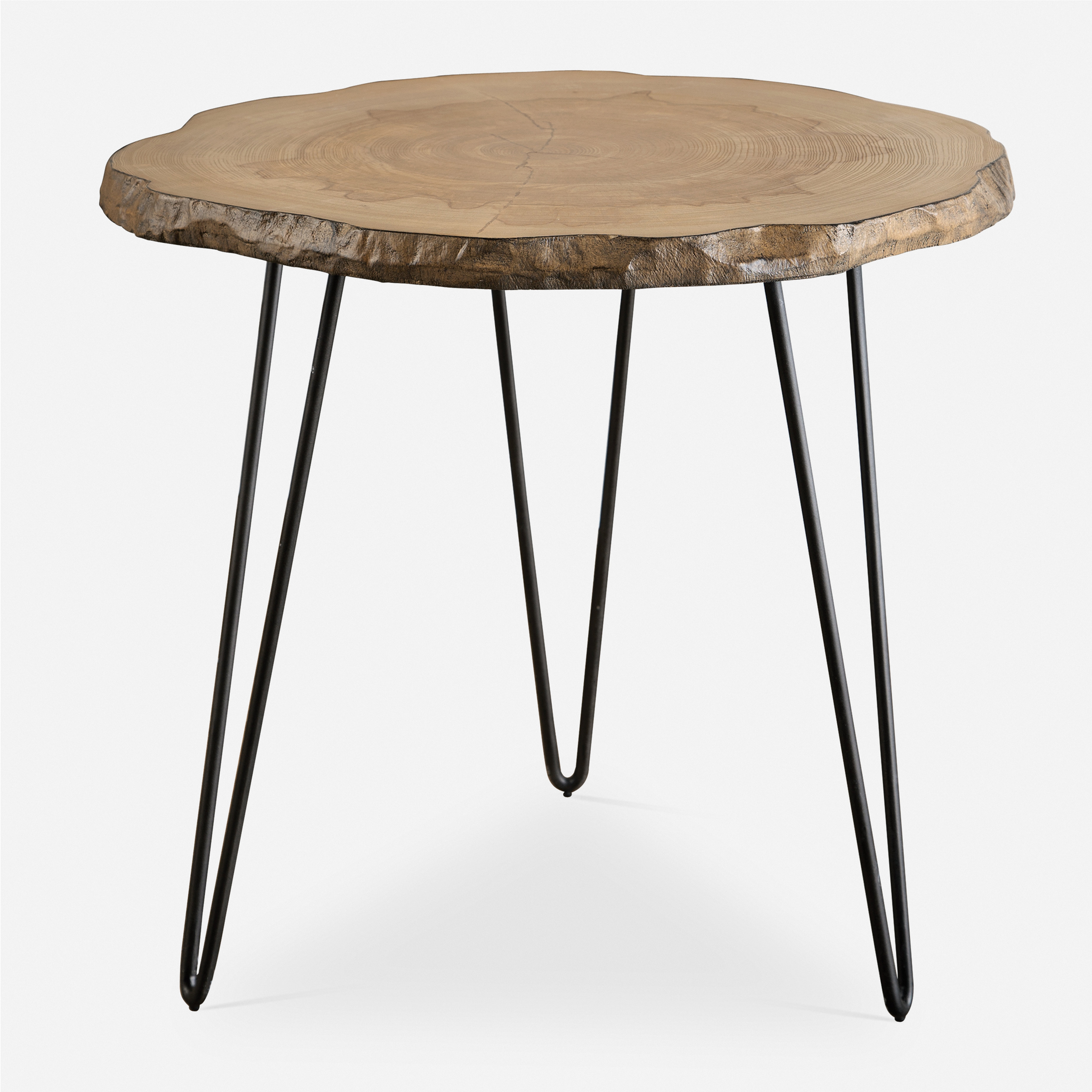 Runay Wood Slab Side Table - Uttermost