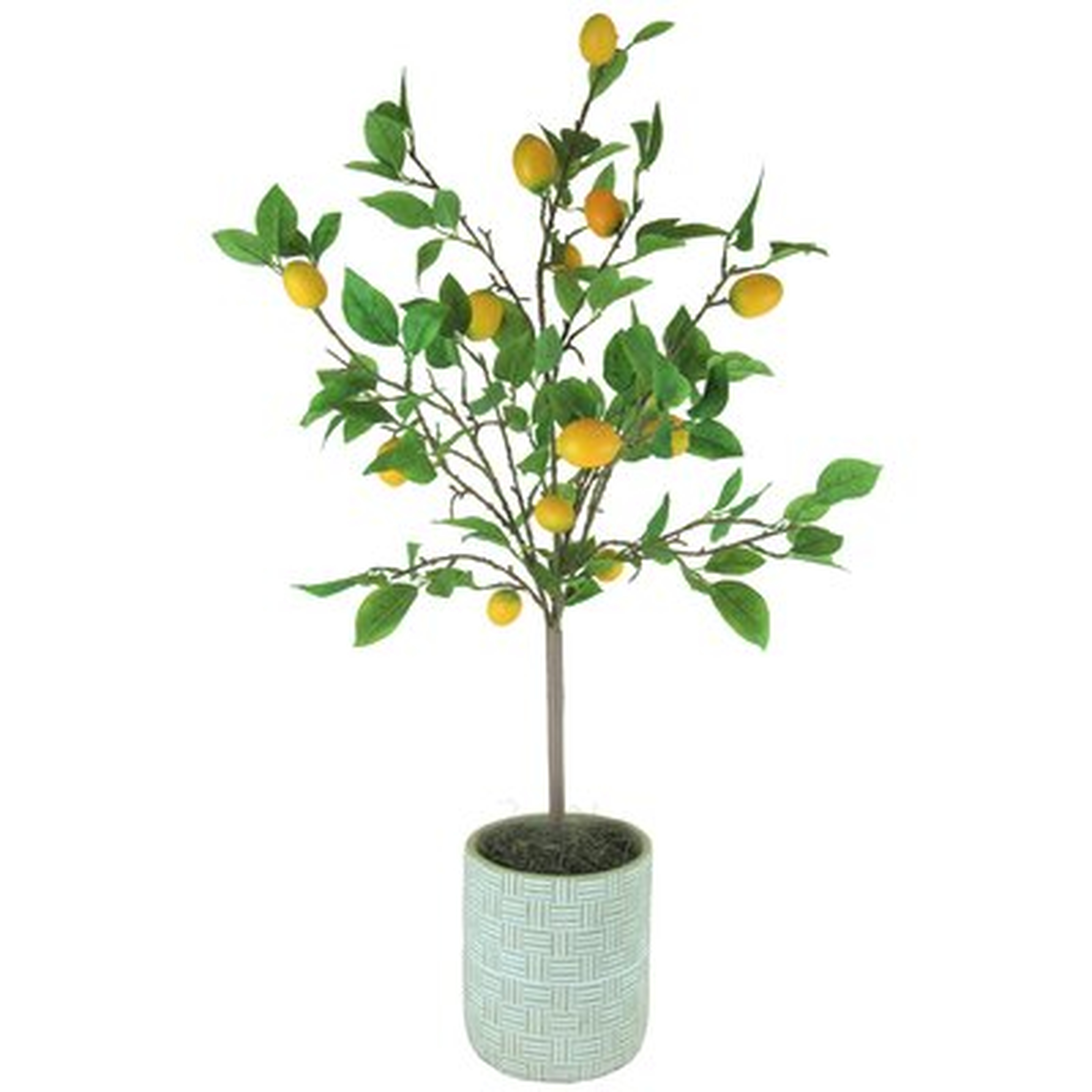 42'' Artificial Lemon Tree in Pot - Wayfair