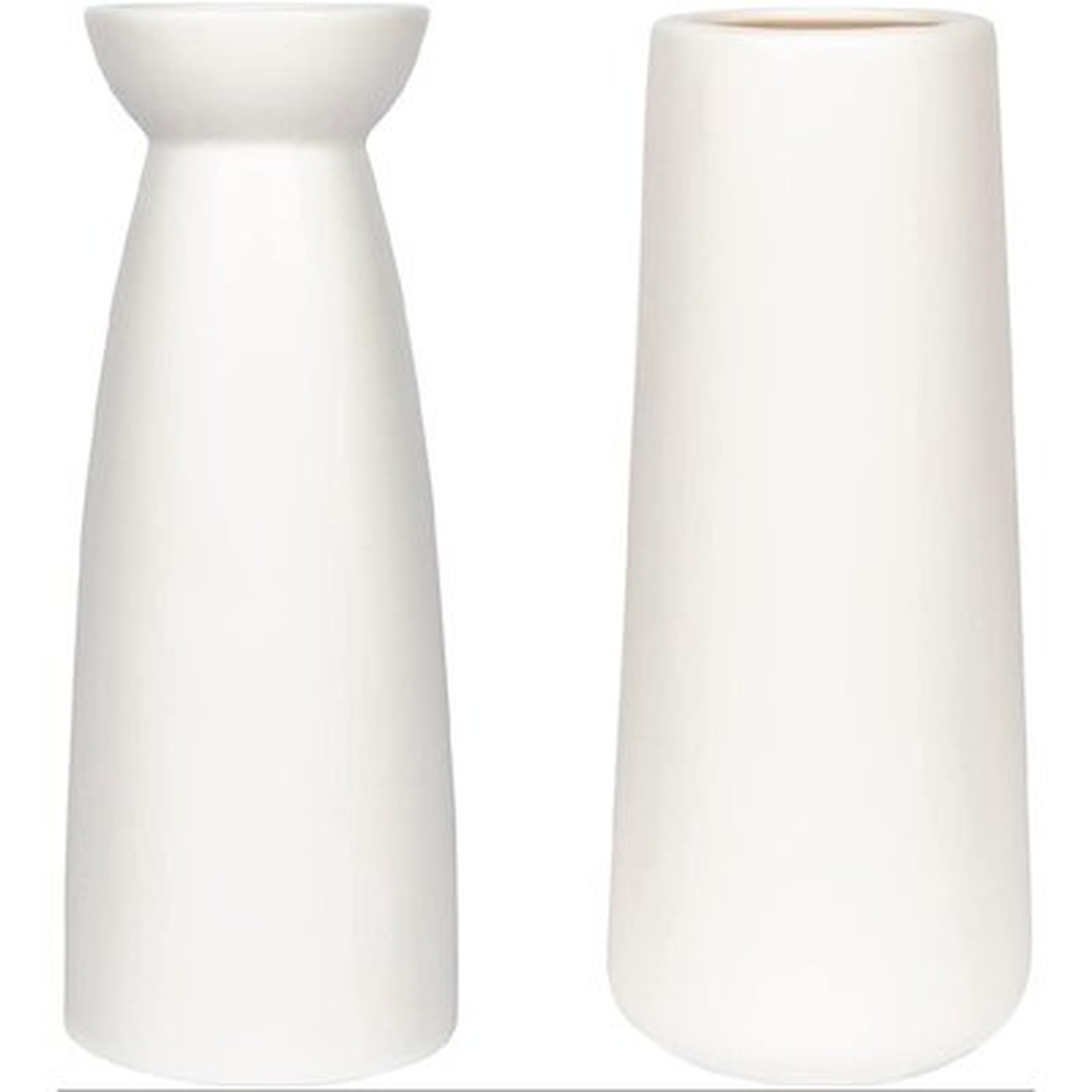Ceramic Vase, White Vase, Vases For Flowers, White Ceramic Vase & Flower Vase(2 Packs) - Wayfair