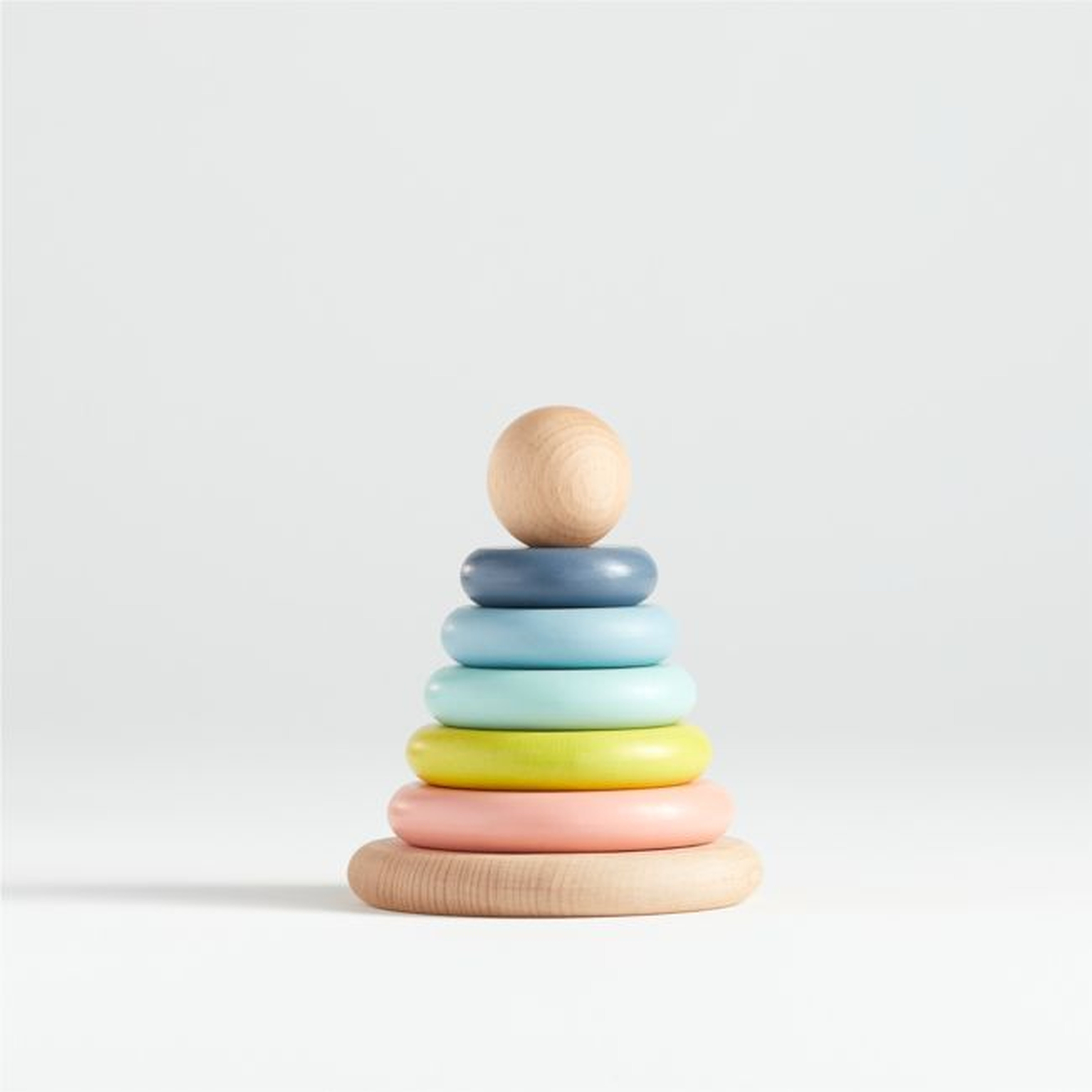 Small Wooden Baby Stacking Rings - Crate and Barrel