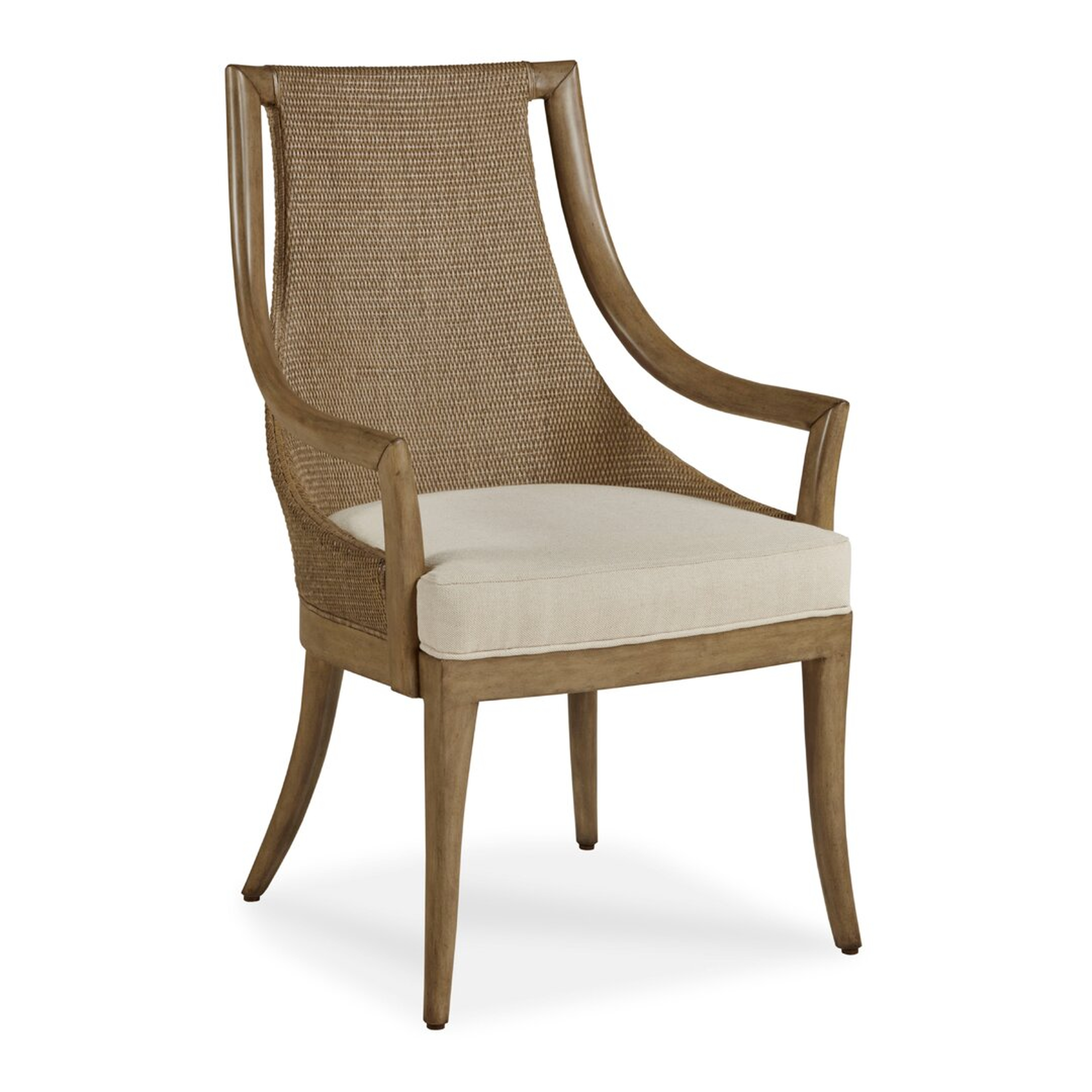 Century Curate Arm chair in Brown - Perigold