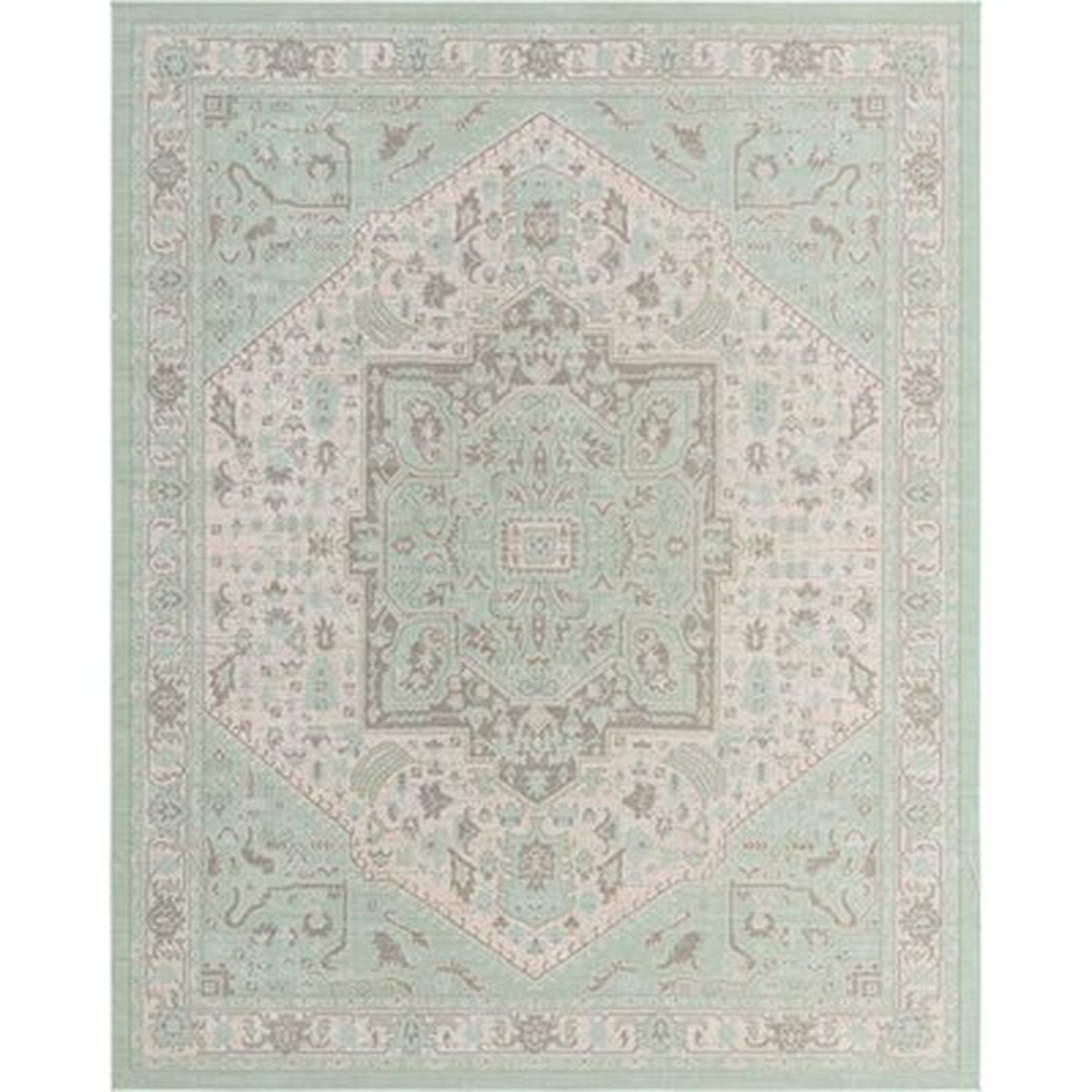 Shauntra Oriental Mint Area Rug - Wayfair