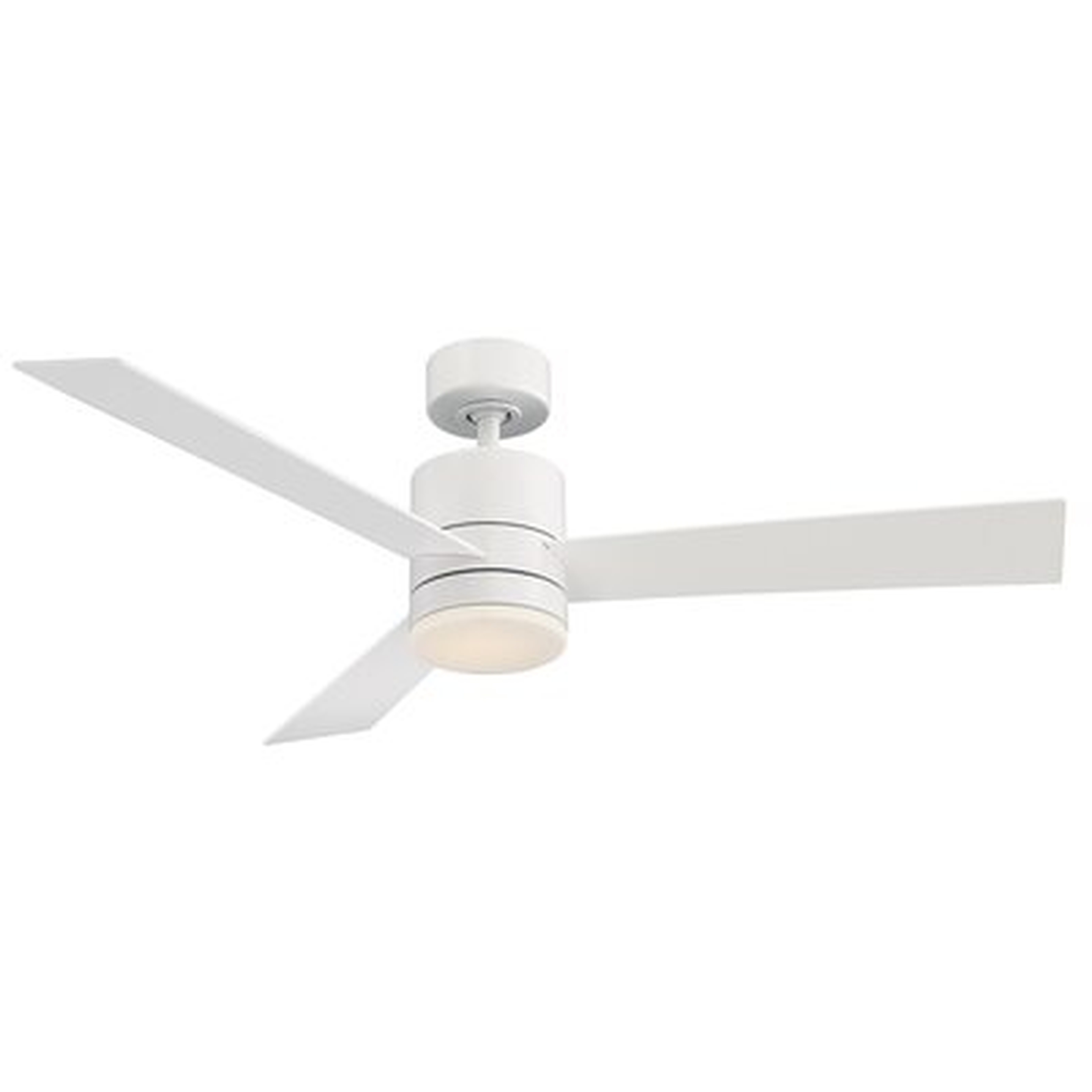 52" Axis 3 Blade Outdoor LED Smart Ceiling Fan,  Light Kit Included - AllModern