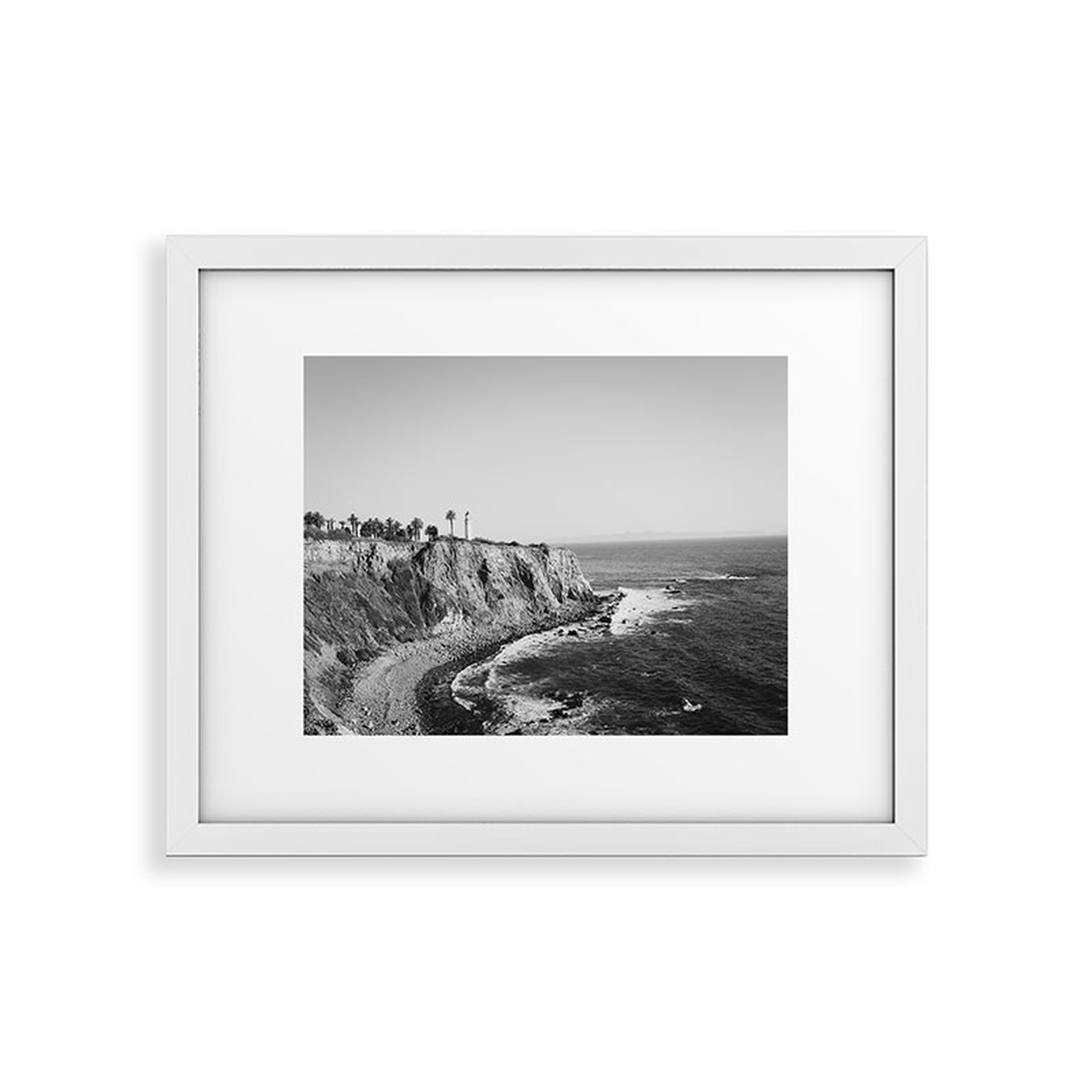 Palos Verdes by Ann Hudec - Framed Art Print Modern White 24" x 36" - Wander Print Co.