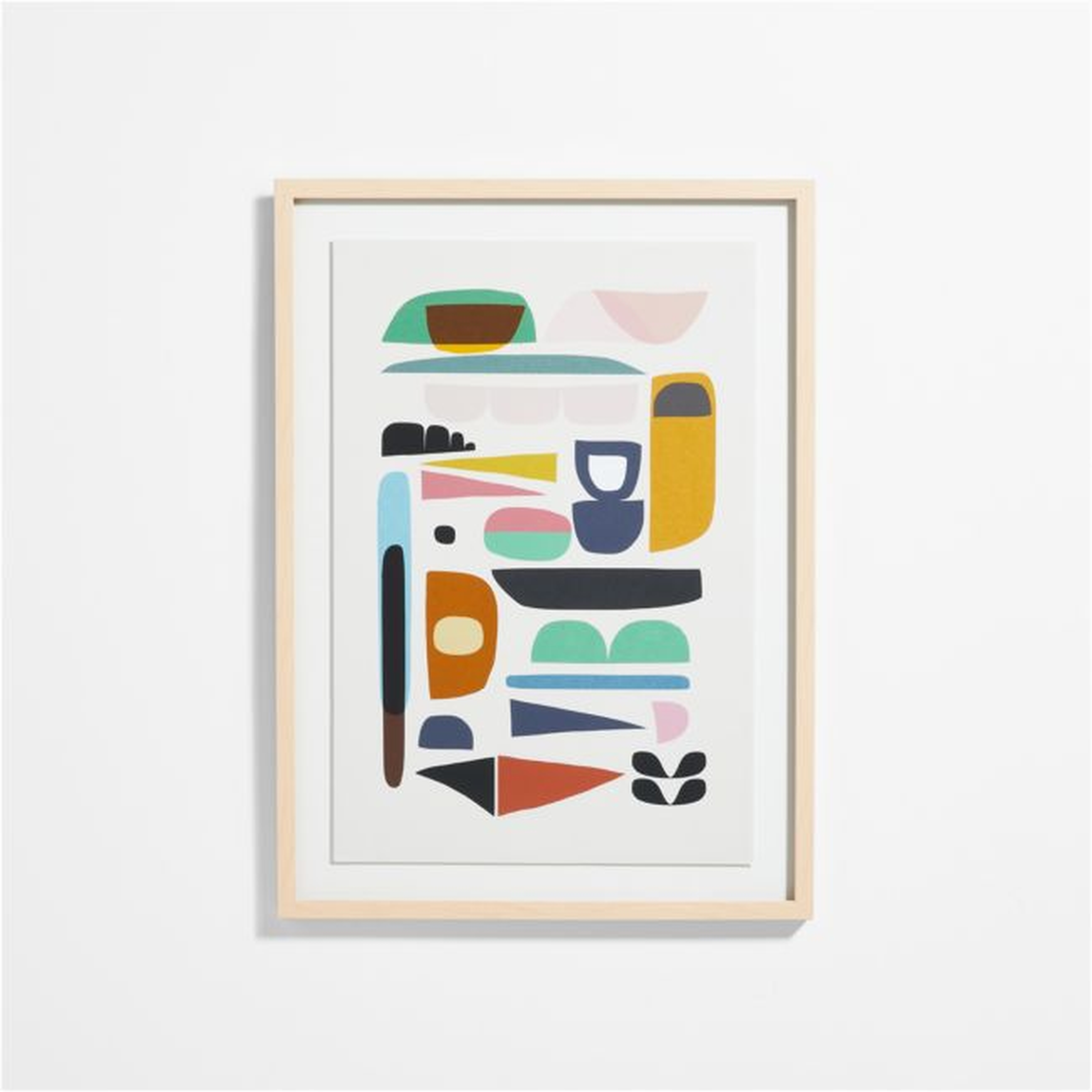 Abstract Large Framed Wall Art Print - Crate & Kids