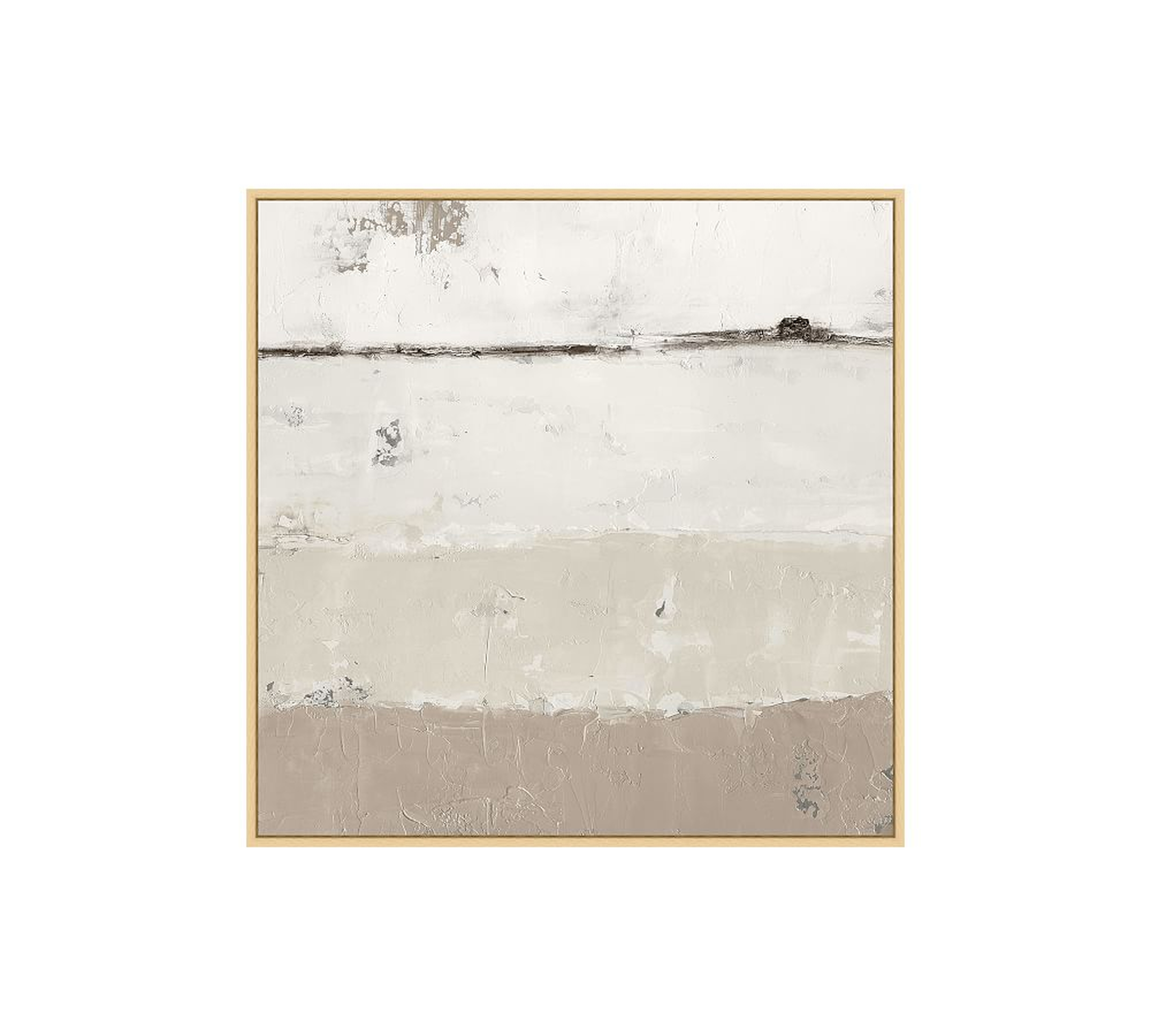 Out to Sea Framed Canvas, Neutral, Small - 28" x 28" - Pottery Barn
