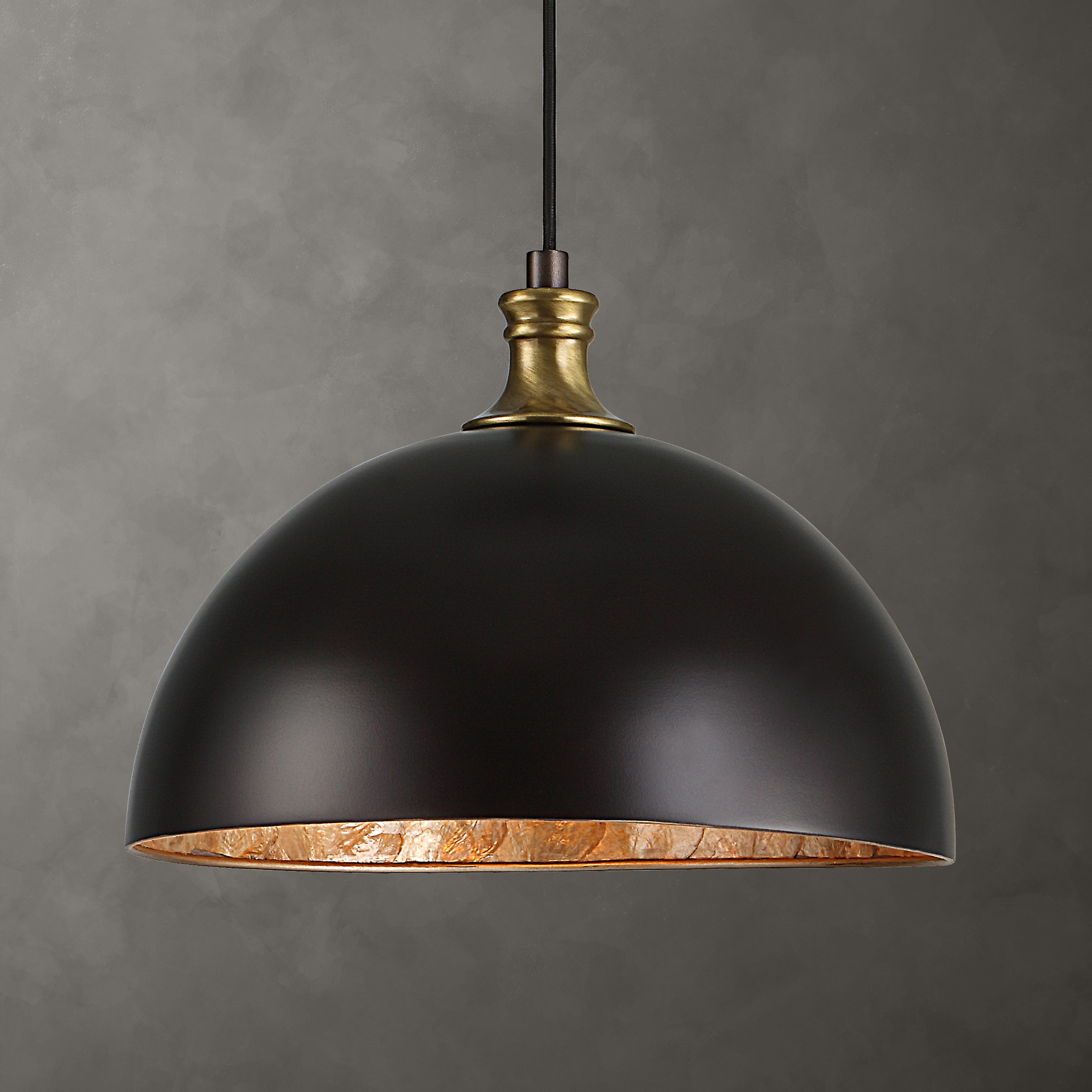 Placuna 1 Light Bronze Pendant - Uttermost