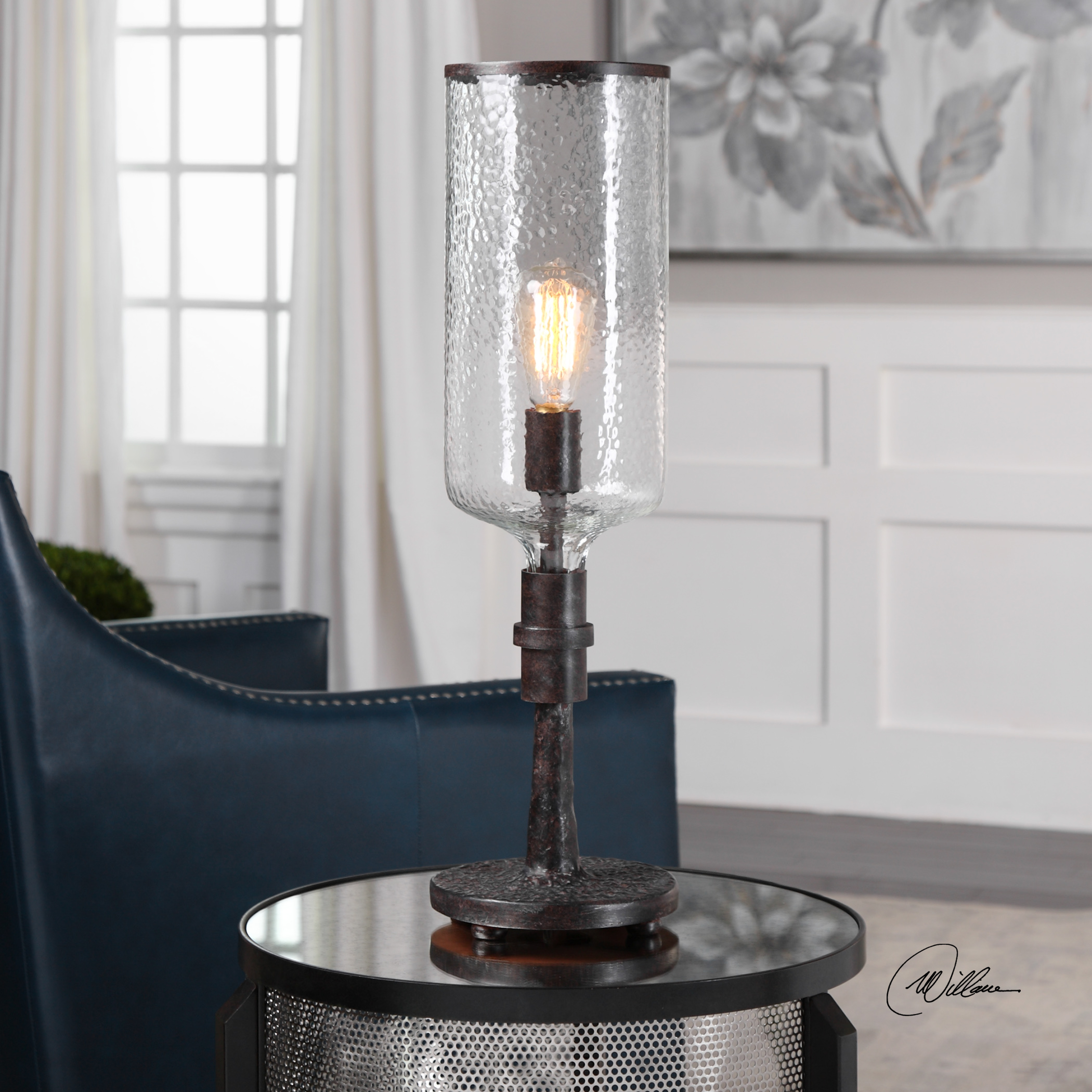 Hadley Old Industrial Accent Lamp - Hudsonhill Foundry