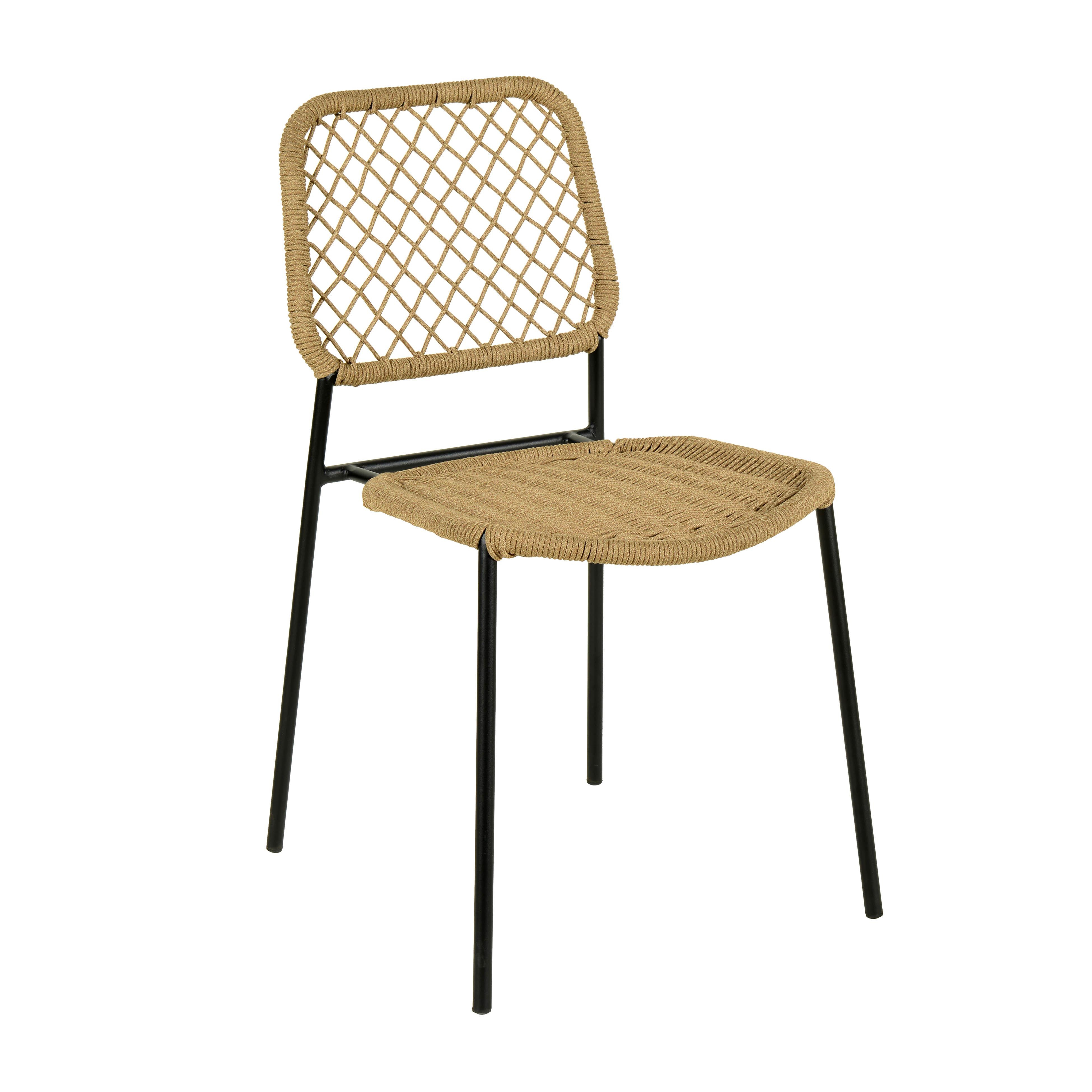 Adelyn Natural Dyed Cord Outdoor Dining Chair - TOV FURNITURE