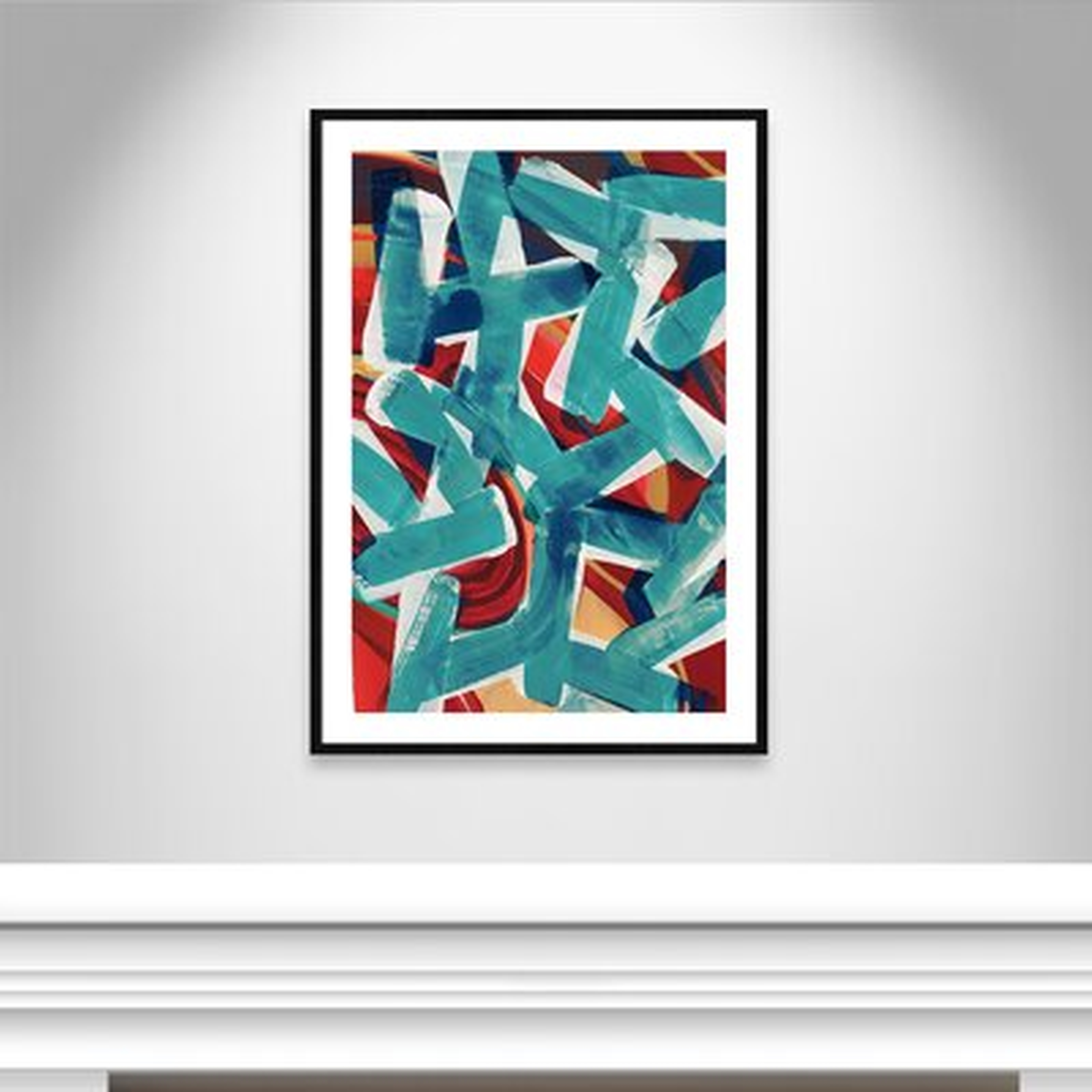Pieces of Blue - Picture Frame Print on Paper - Wayfair
