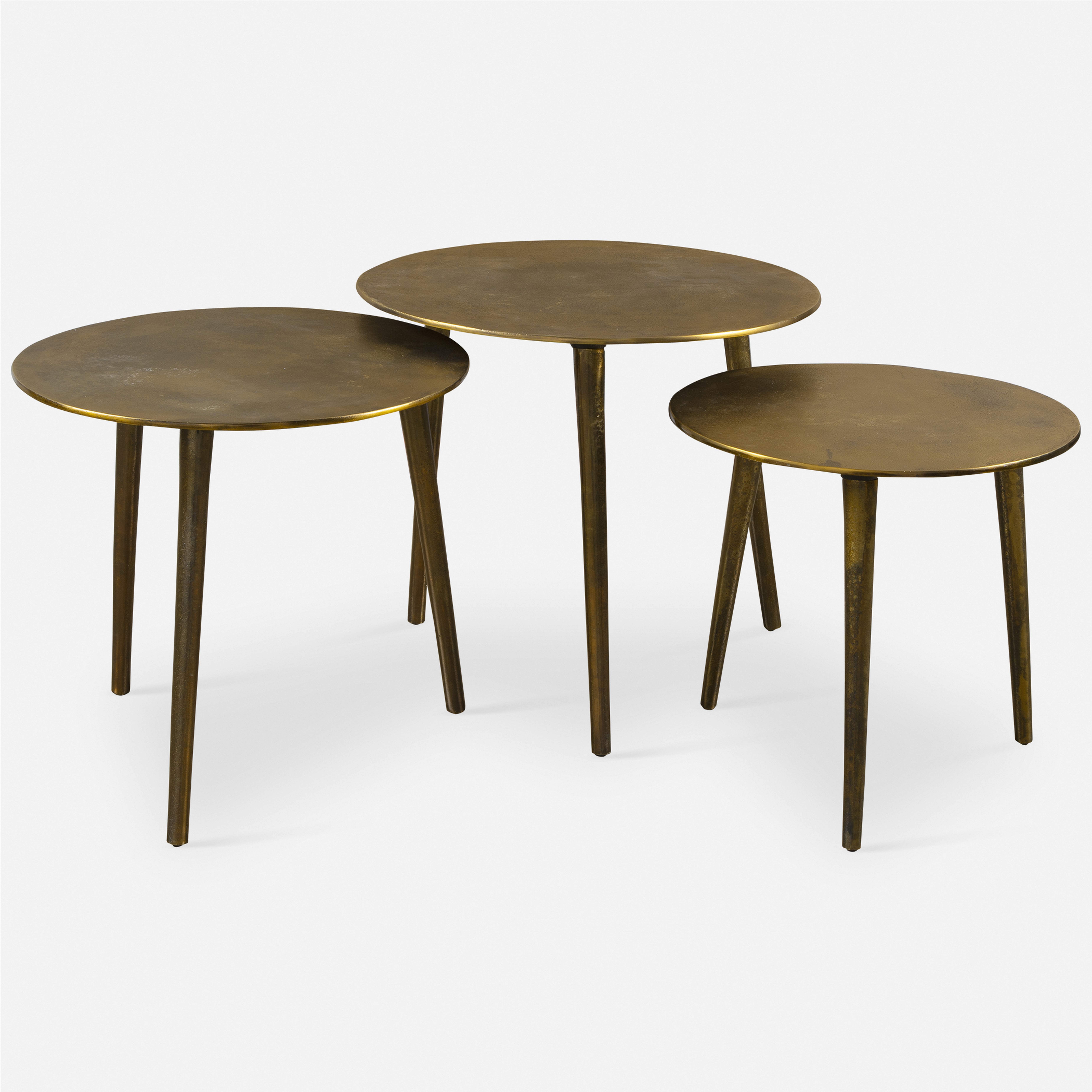 Kasai Gold Coffee Tables Set/3 - Uttermost