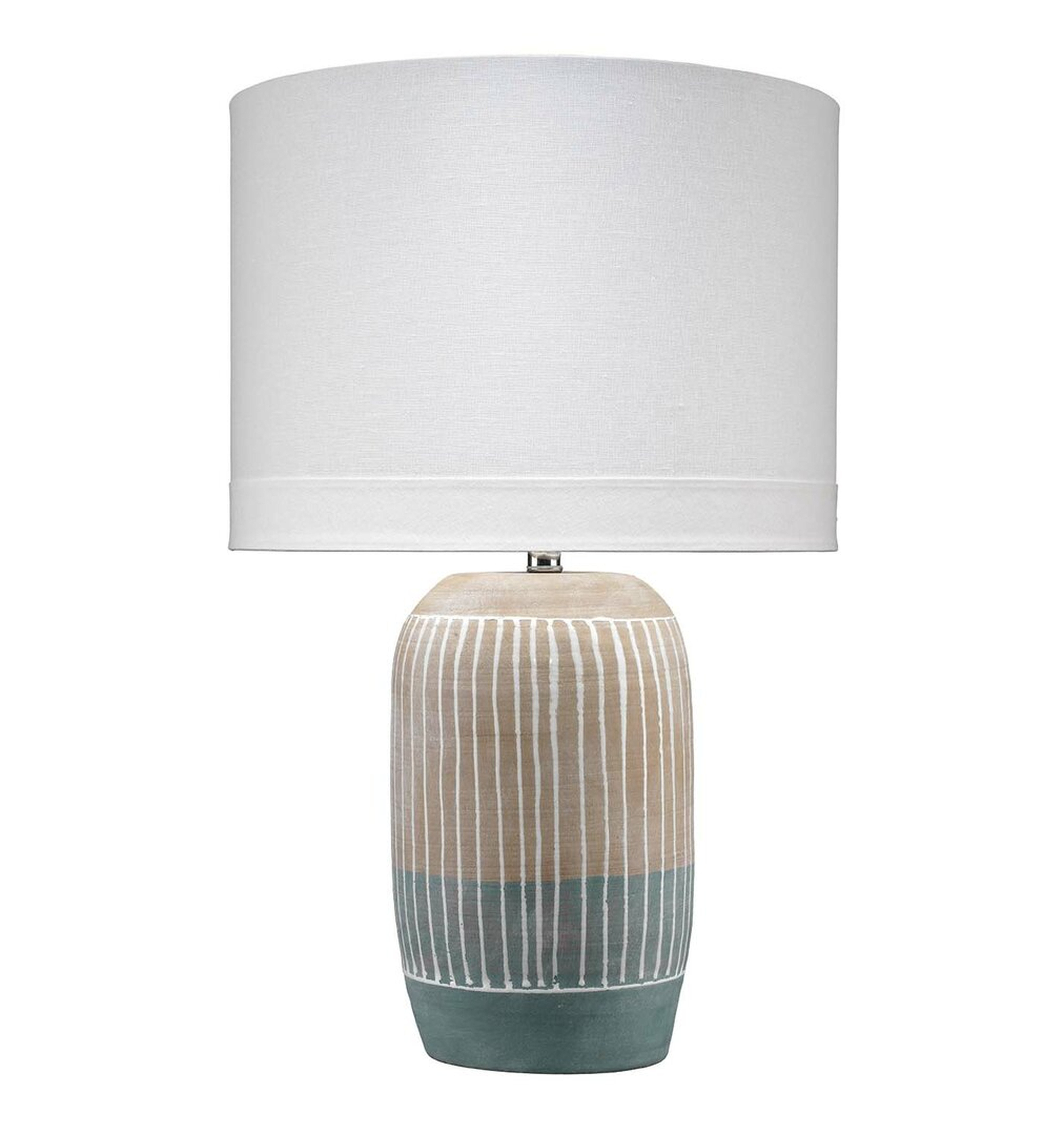 Jamie Young Company Flagstaff Table Lamp in Natural and Ceramic - Perigold