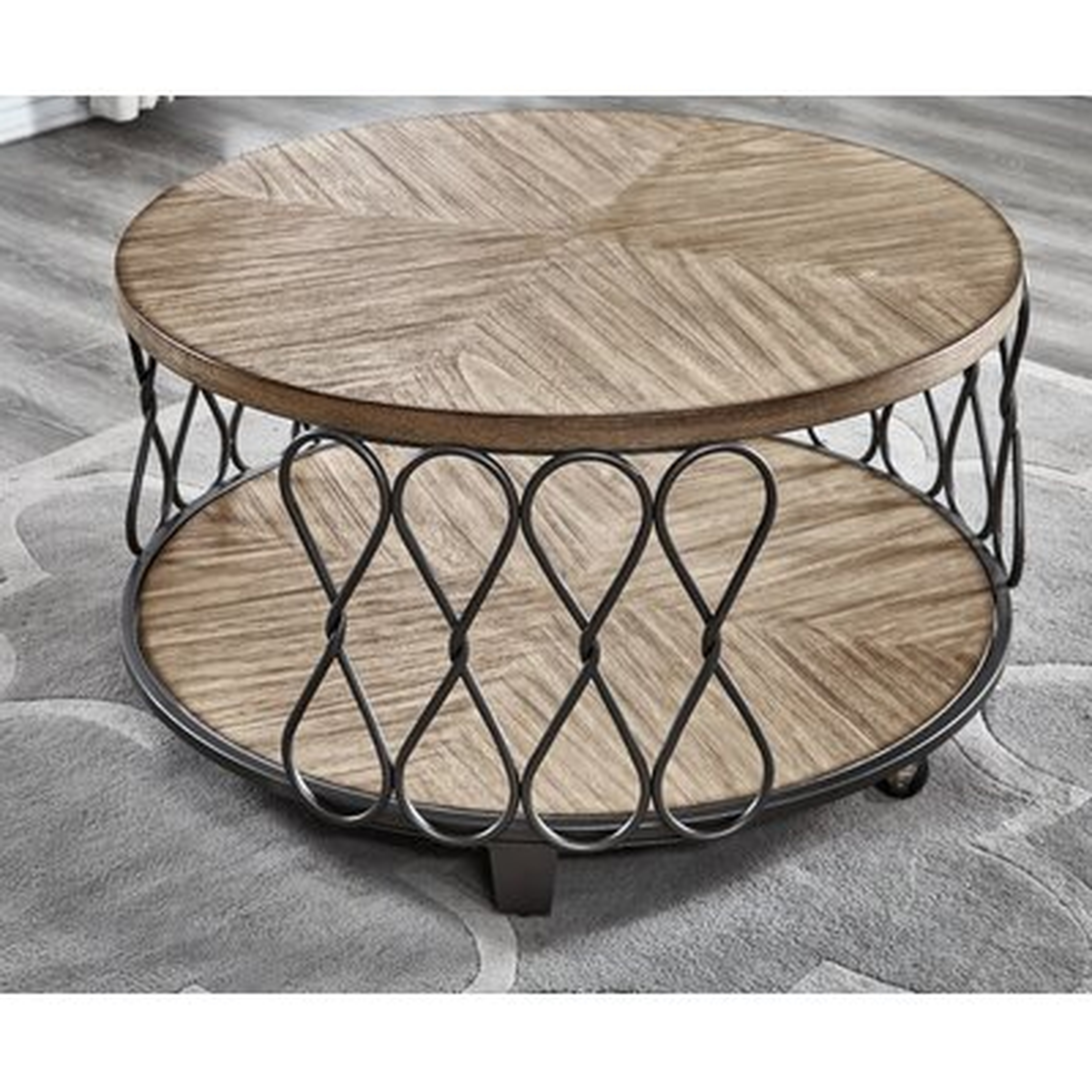 Aritzel Drum Coffee Table with Storage - Wayfair