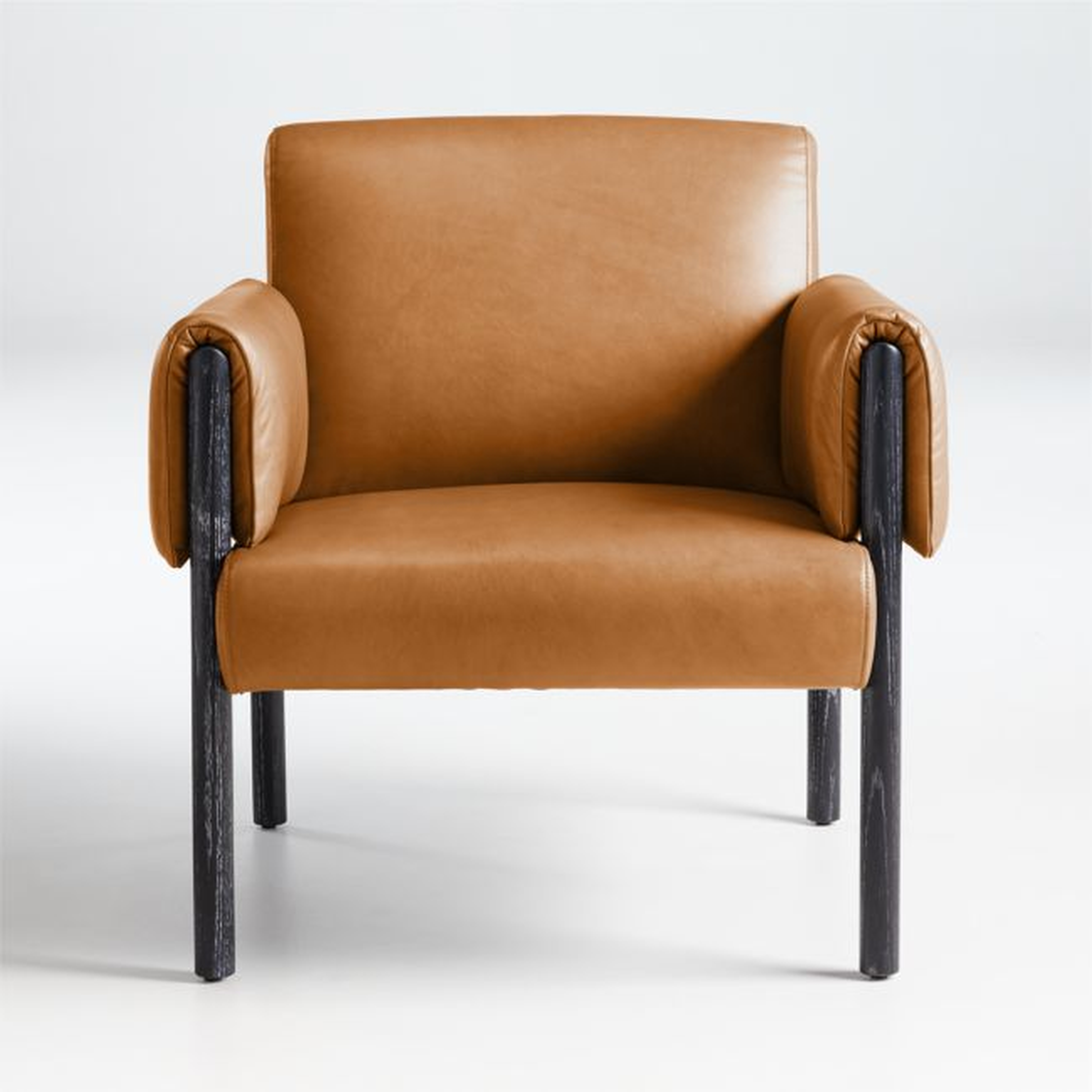 Diderot Wood & Leather Chair - Crate and Barrel