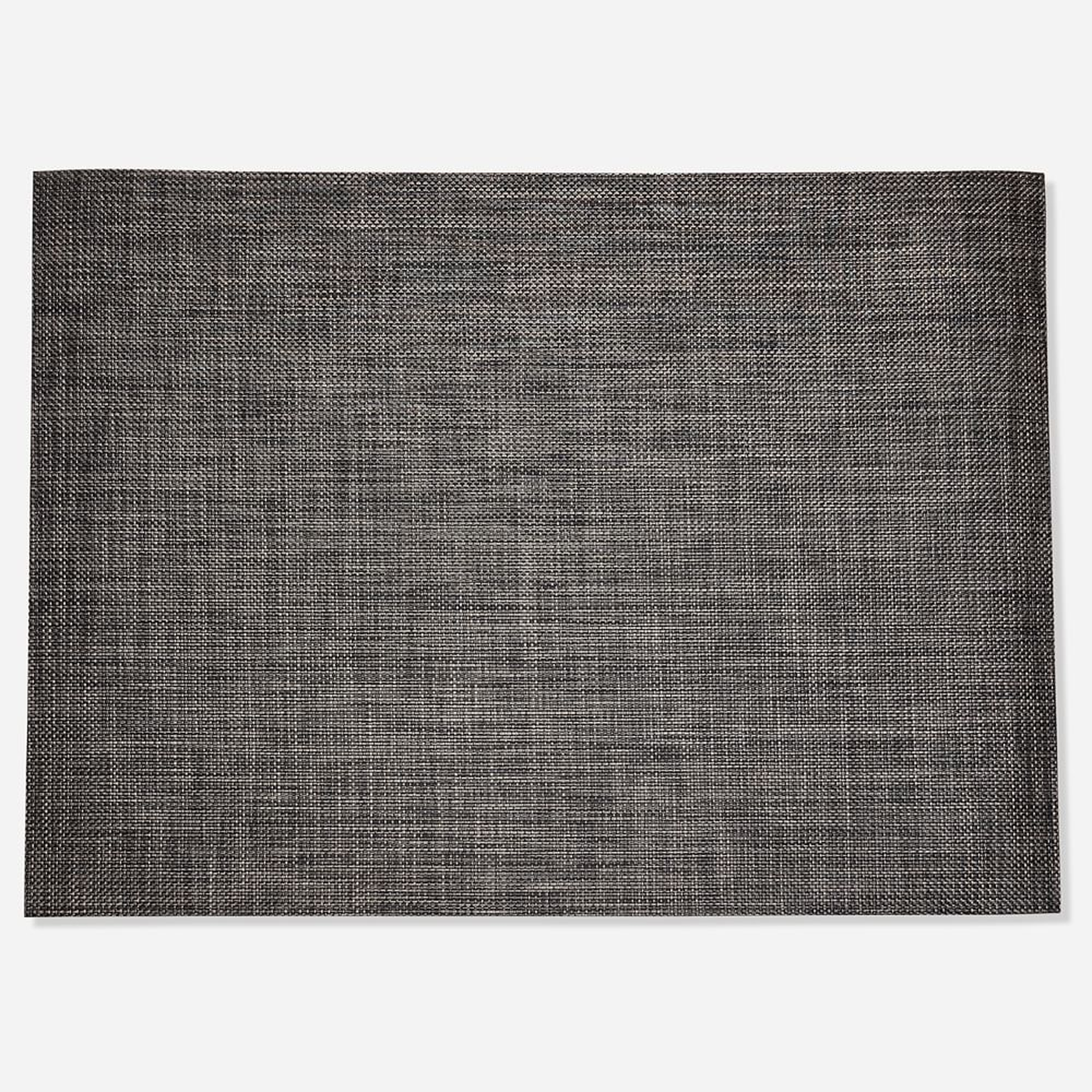 Chilewich Basketweave Woven Floor Mat96x120Carbon - West Elm