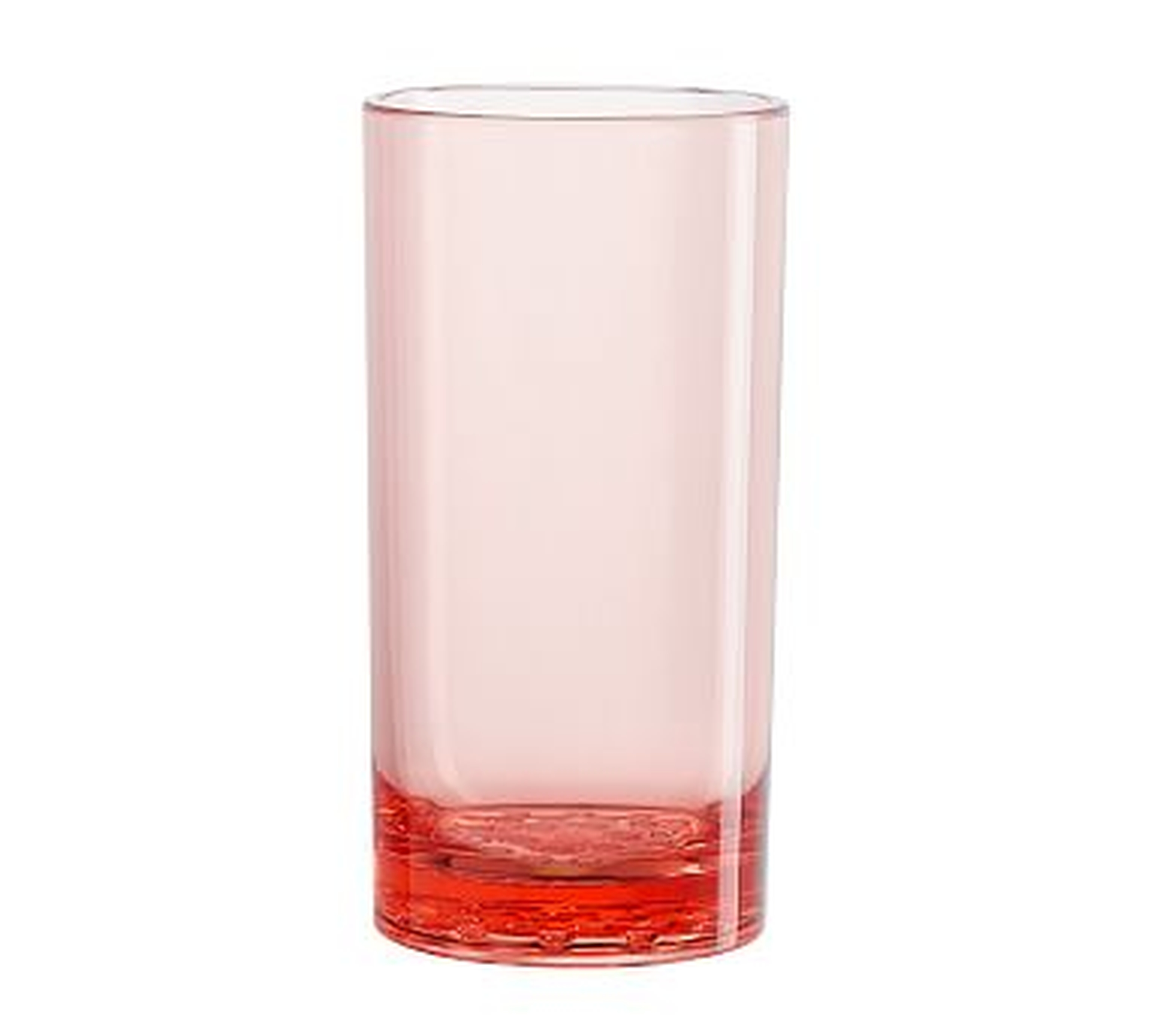Happy Hour Highball, Set of 4 - Coral - Pottery Barn