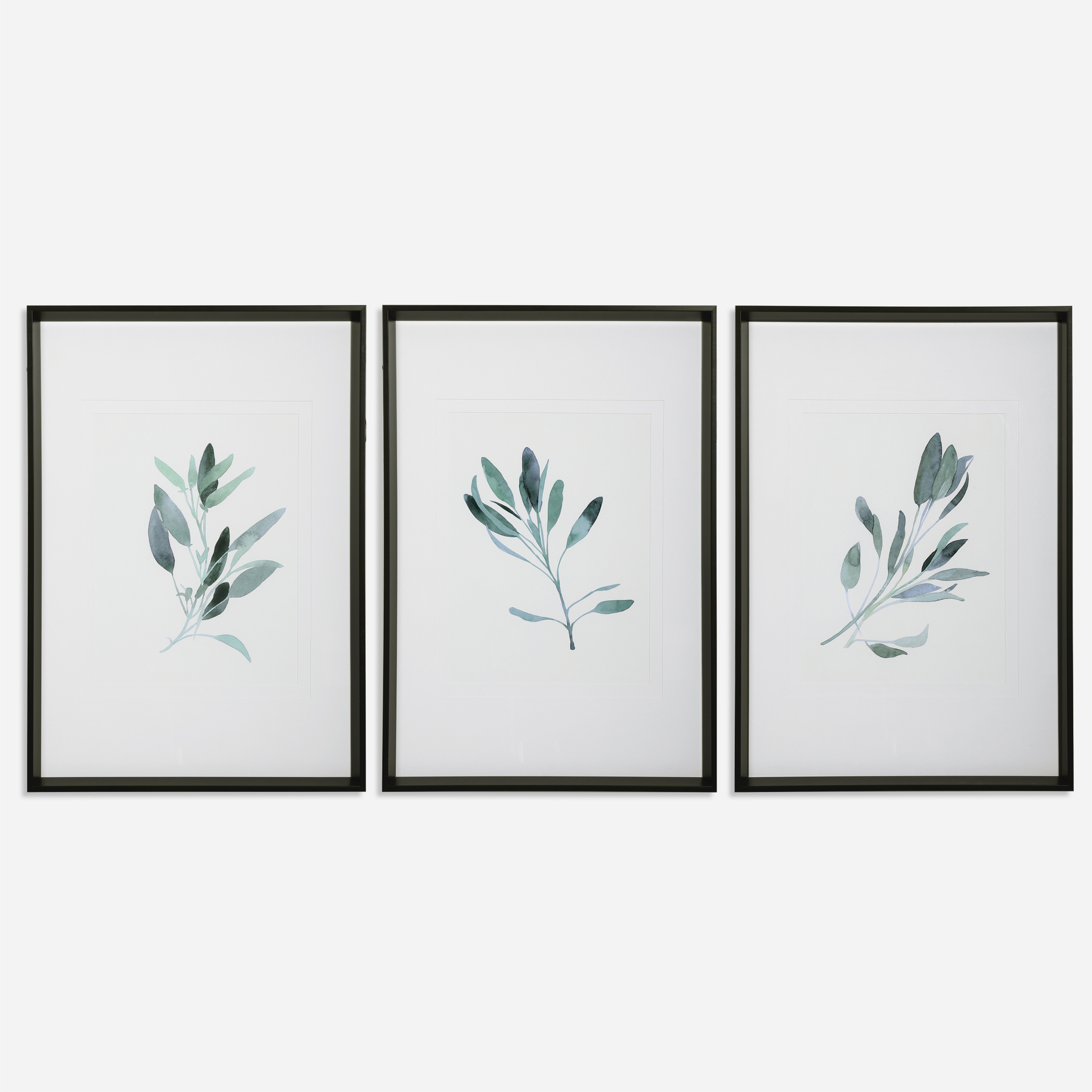 Simple Sage Watercolor Prints Set/3 - Uttermost