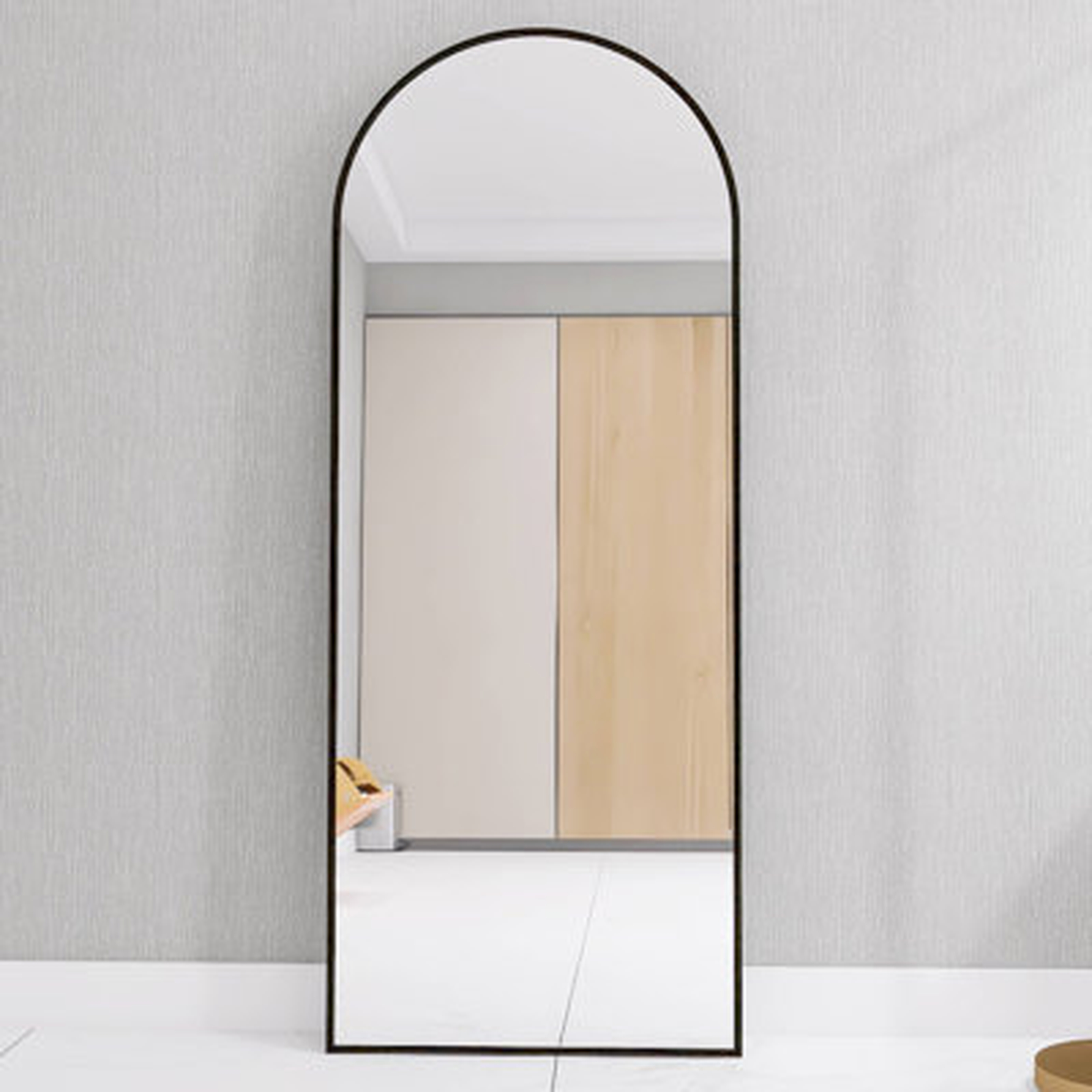 Arched Full Length Mirror Floor Mirror - Wayfair