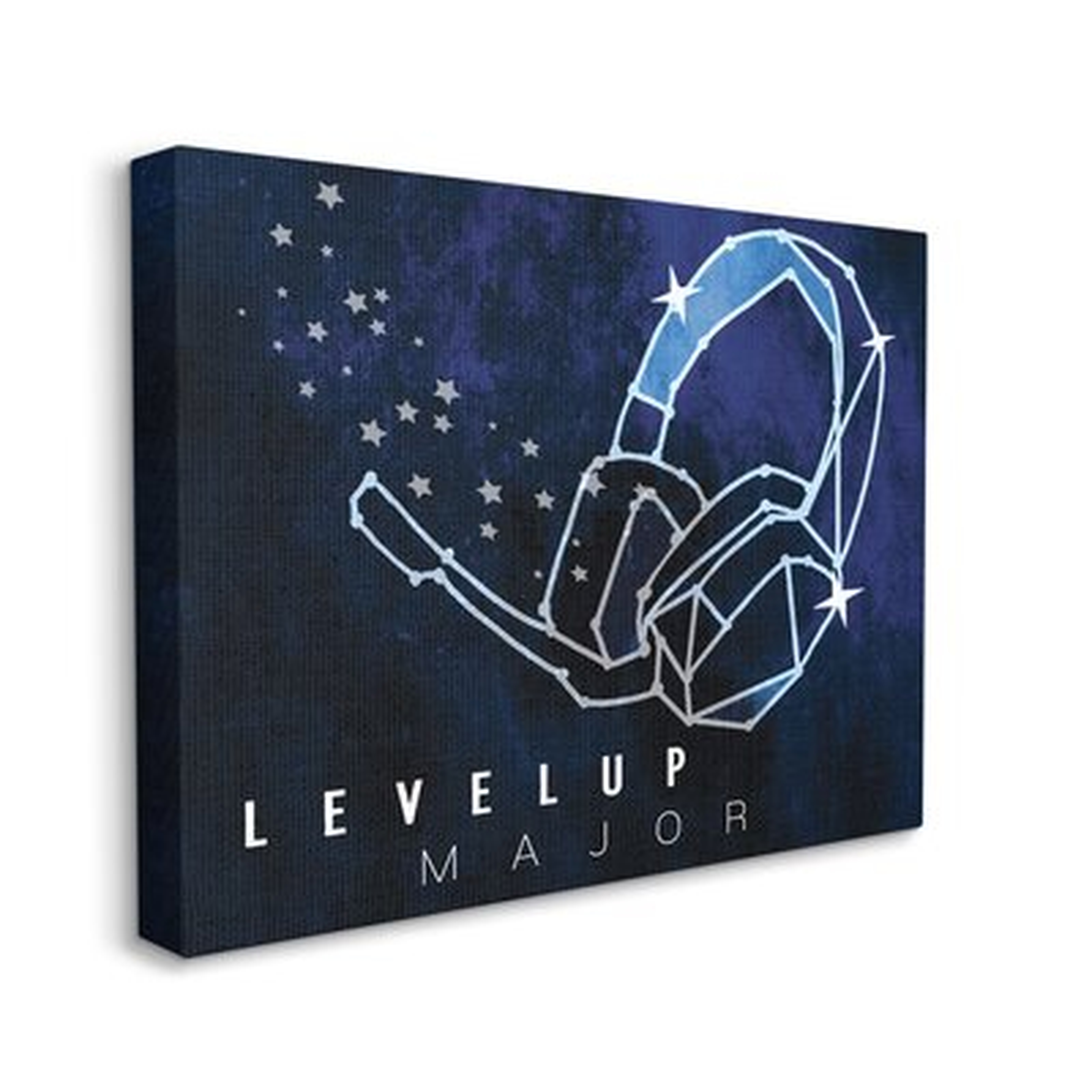 Level Up Major Gaming Quote Space Stars Headset - Wayfair