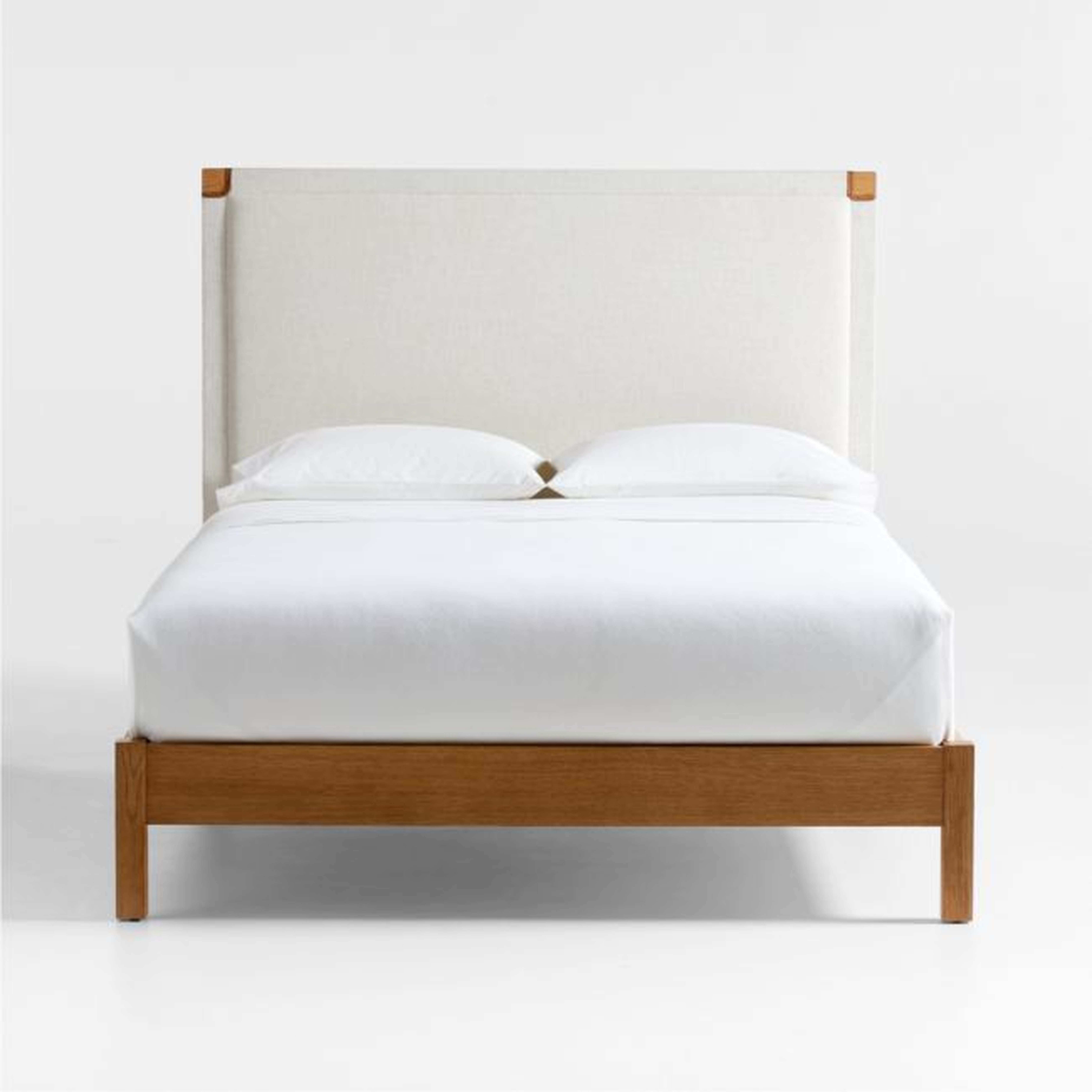 Shinola Hotel Upholstered Wood Queen Bed - Crate and Barrel