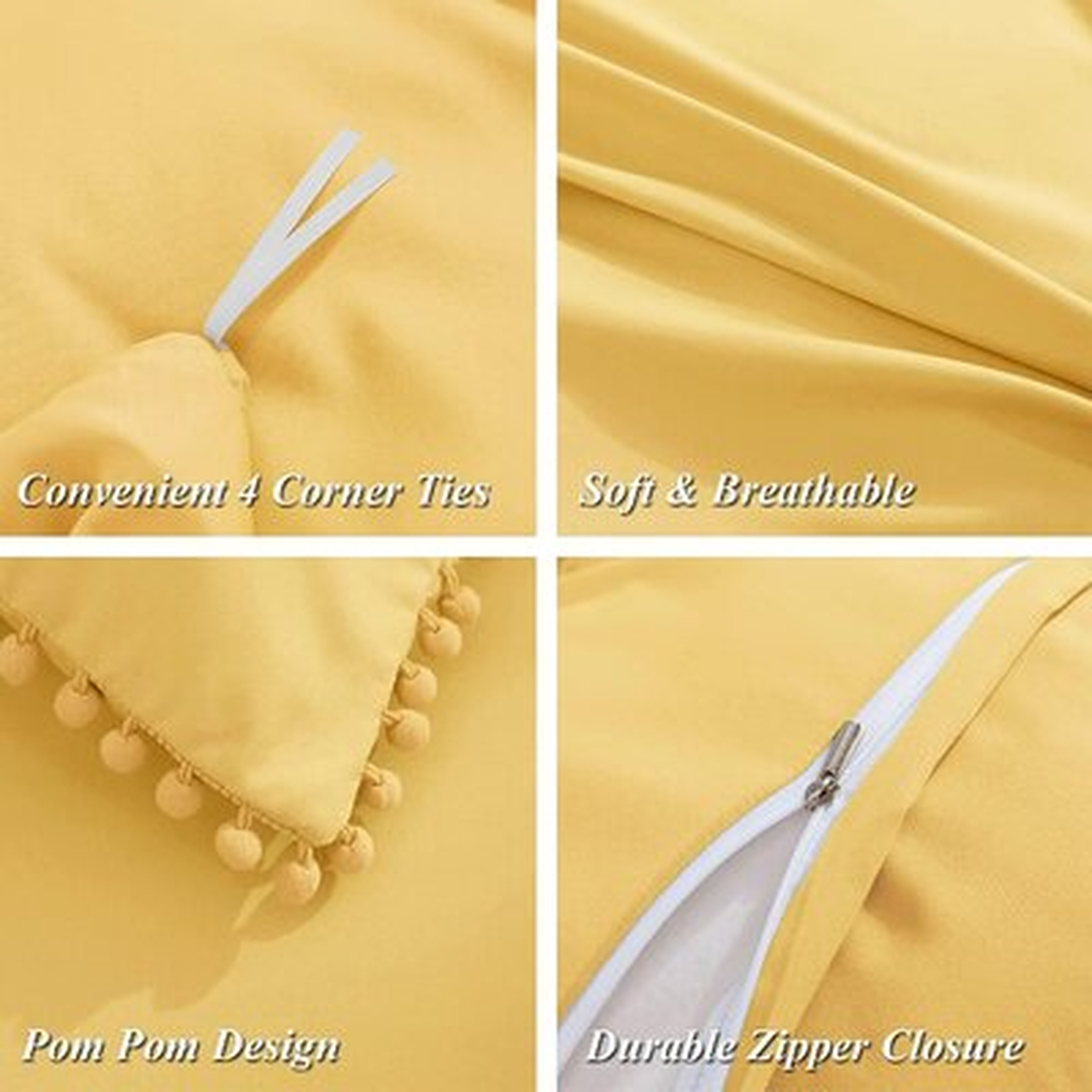 Super Soft Cotton 3 Piece Grey/Beige Striped Patchwork Queen/Full Duvet Cover Set With Zipper Ties,Includes 1 Duvet Cover, 2 Shams - Wayfair