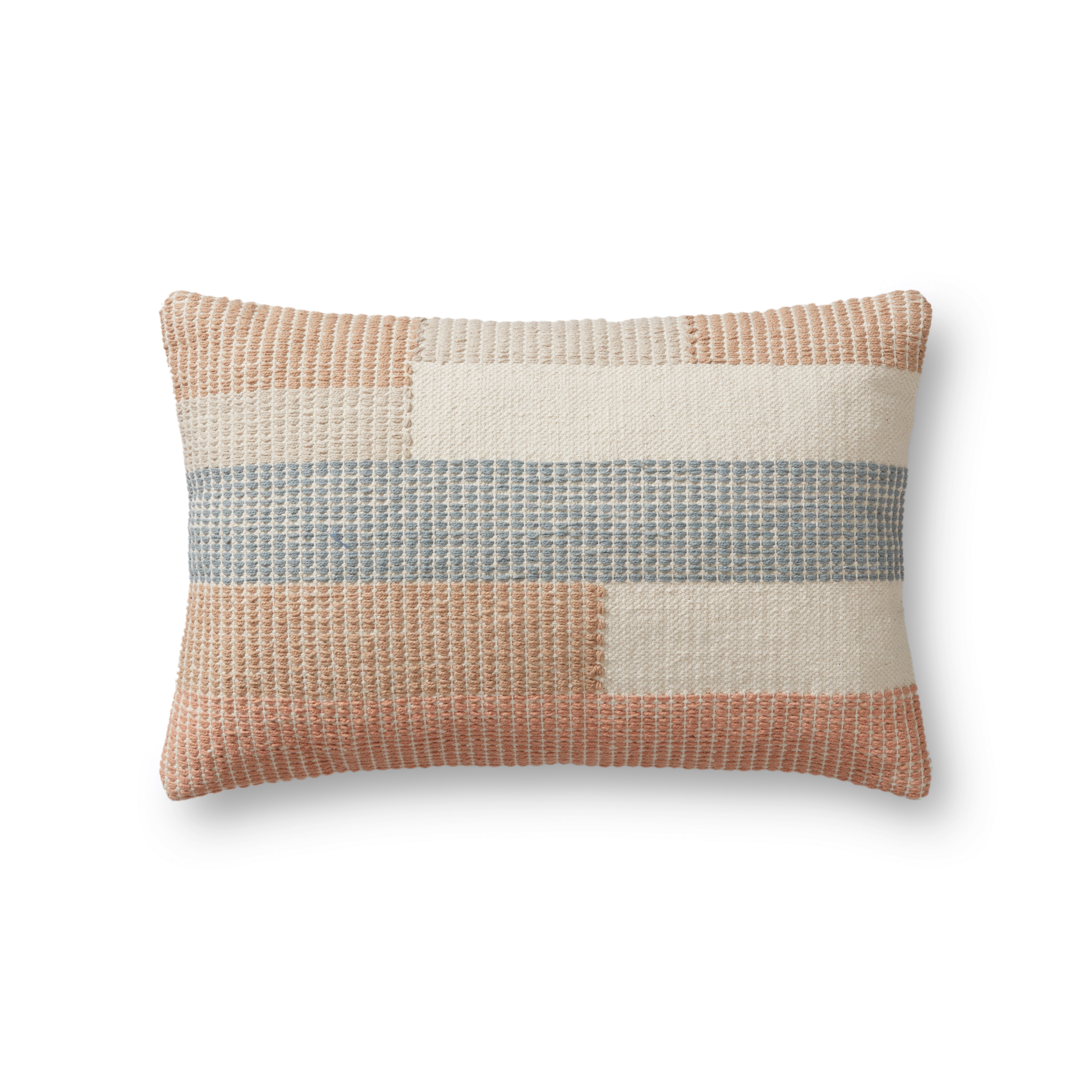 PILLOWS P1170 MULTI 13" x 21" Cover w/Poly - Magnolia Home by Joana Gaines Crafted by Loloi Rugs