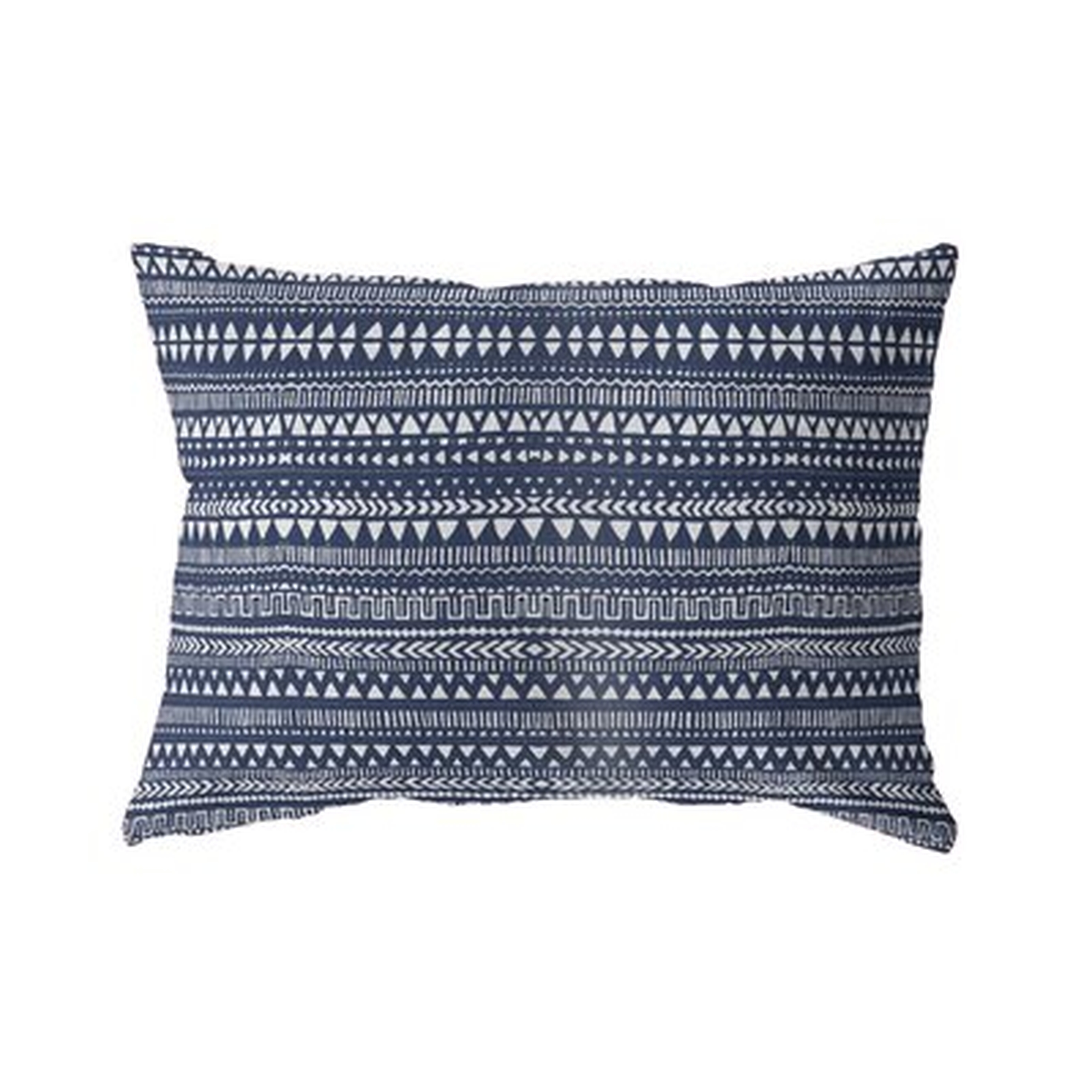 Minerva Cotton Indoor/Outdoor Geometric Lumbar Pillow - Wayfair