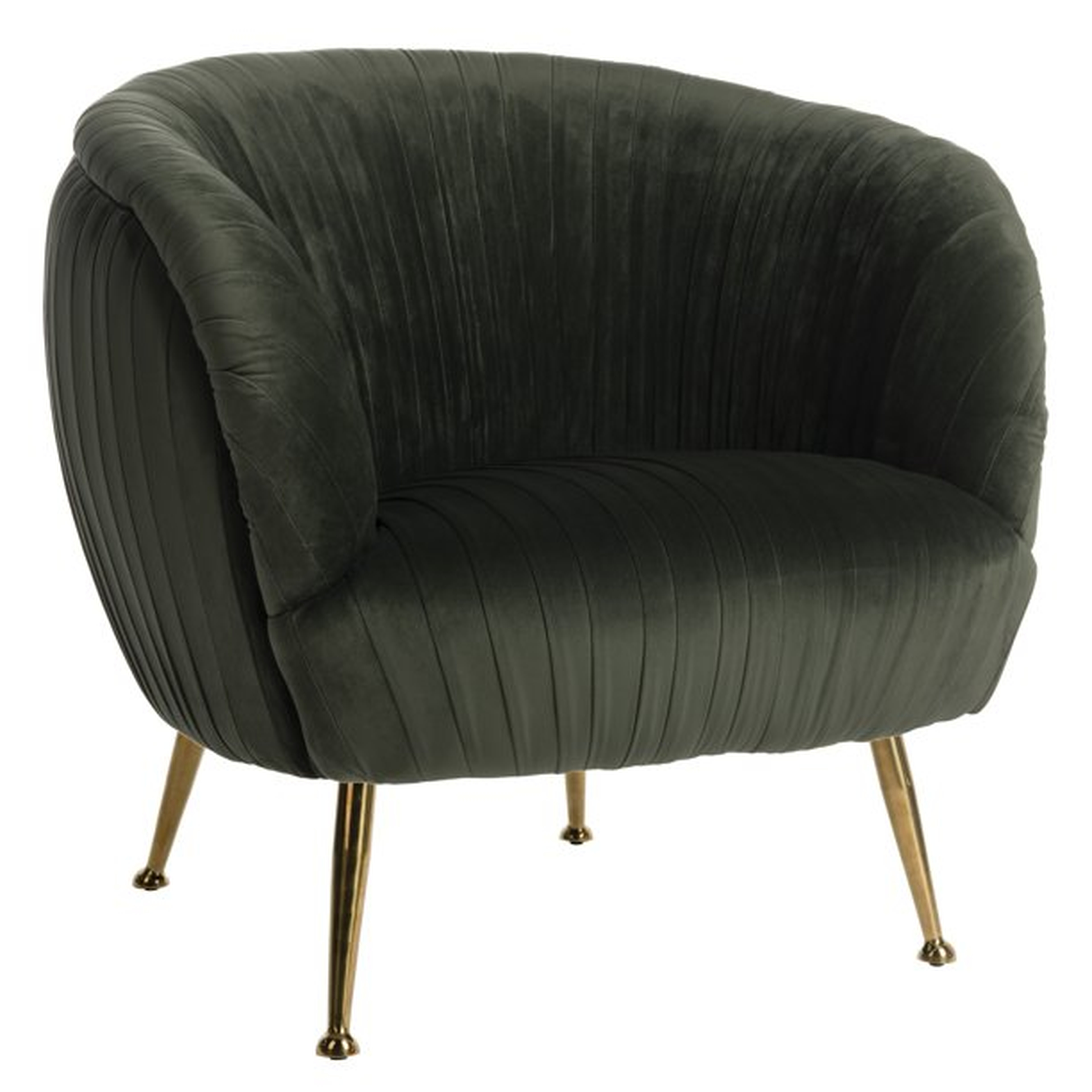Ottillia Shell Accent Chair - Olive Green - Arlo Home - Safavieh
