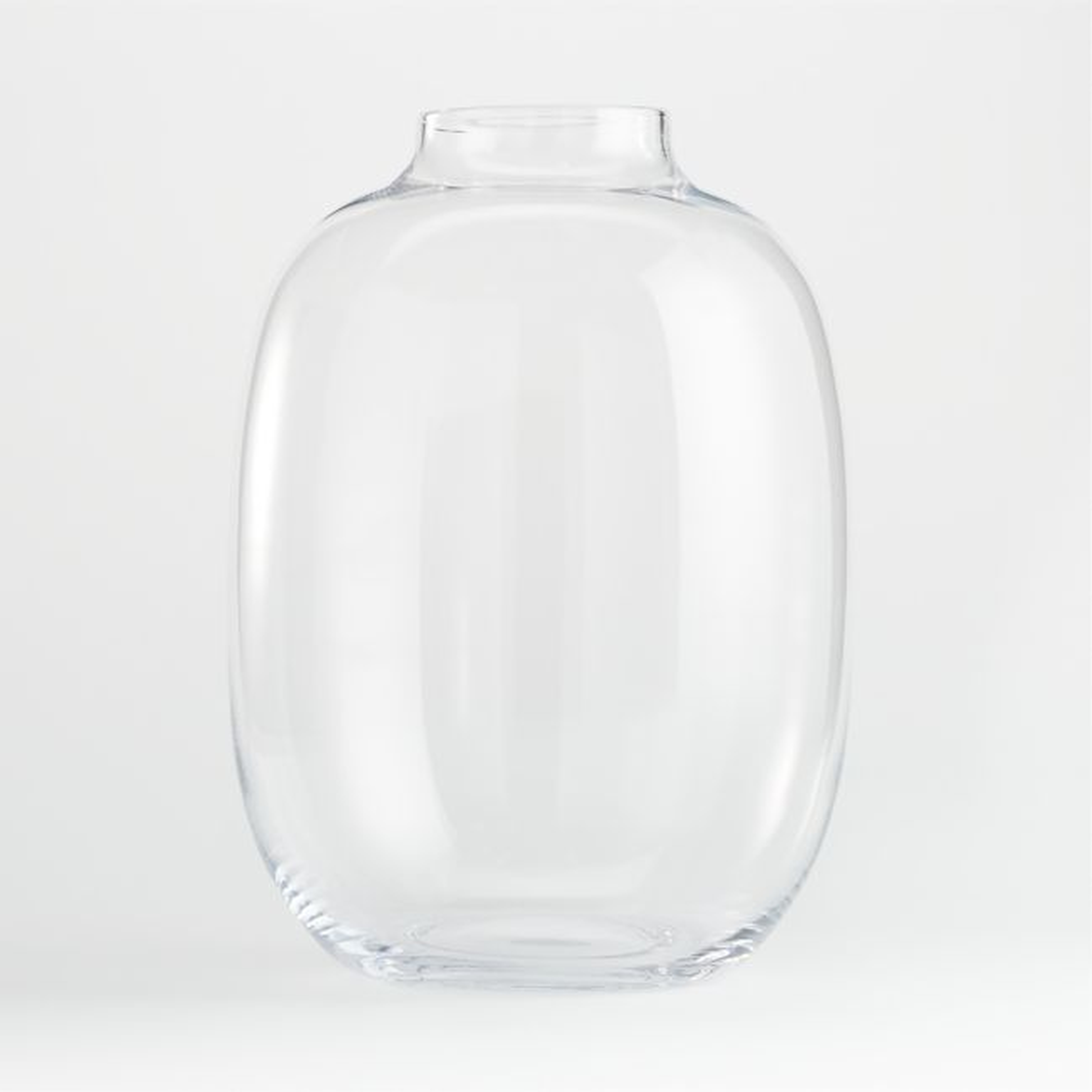Laurel Round Clear Vase 16" - Crate and Barrel