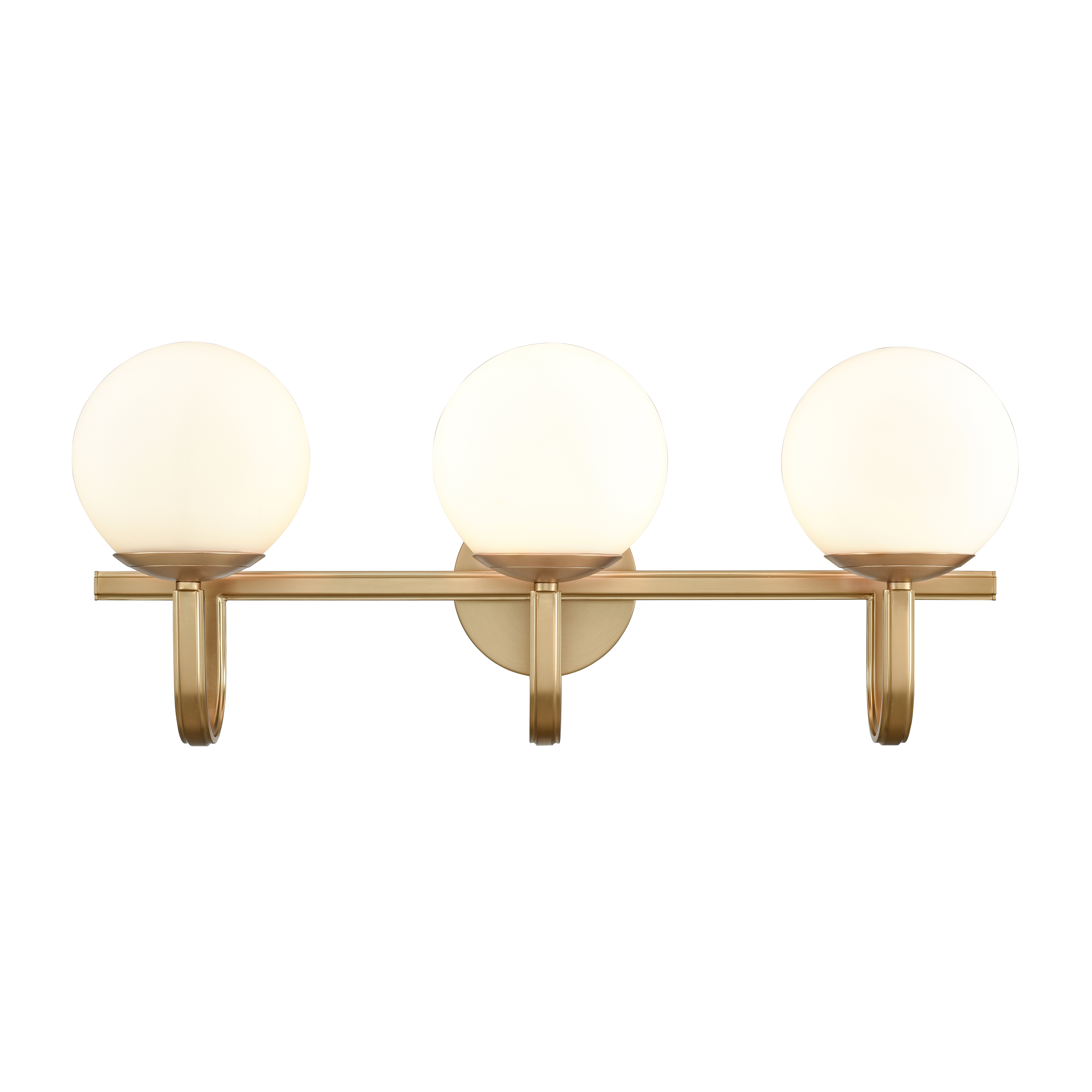 Caroline 24'' Wide 3-Light Vanity Light - Brushed Gold - Elk Home