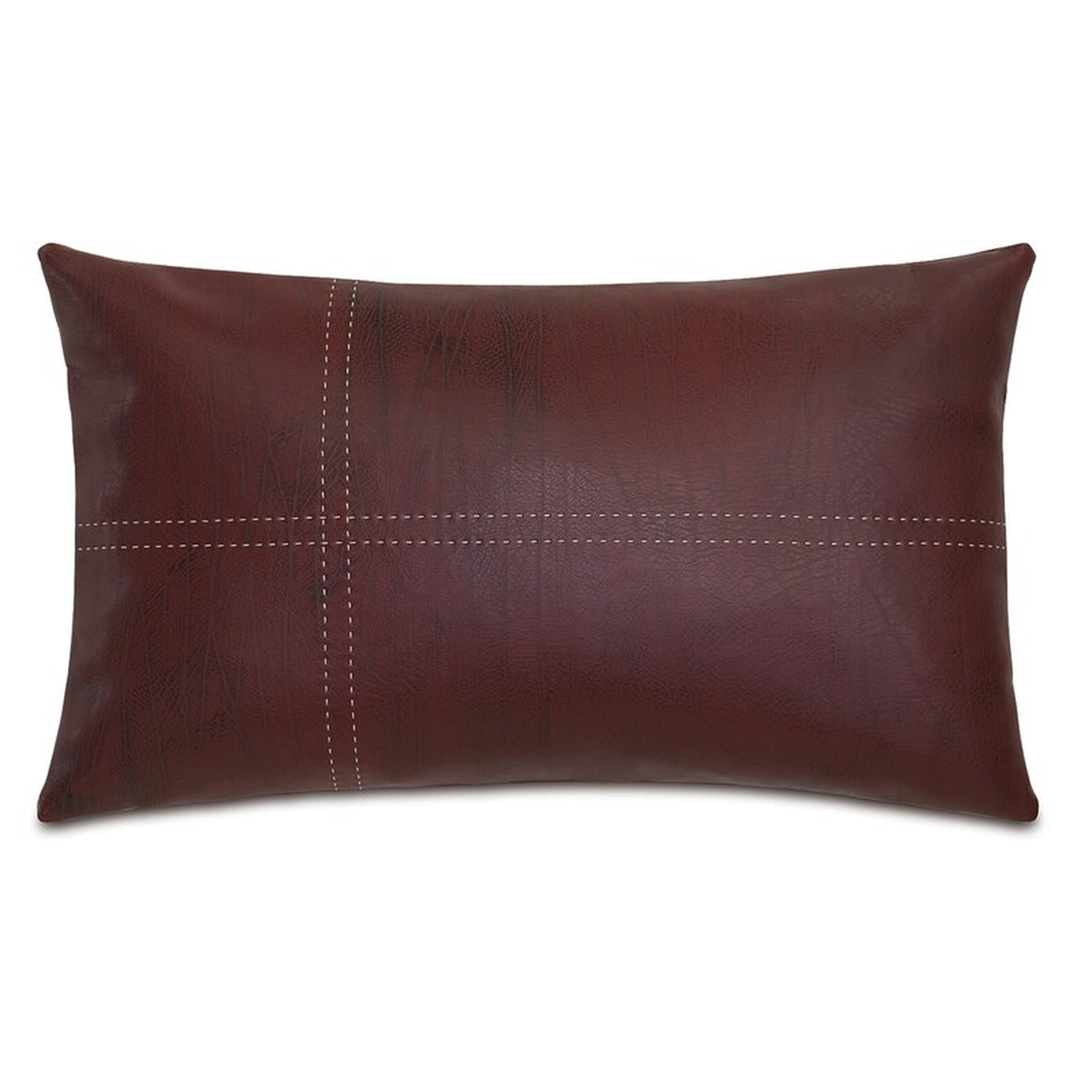 Eastern Accents Theo Faux Leather Lumbar Pillow - Perigold