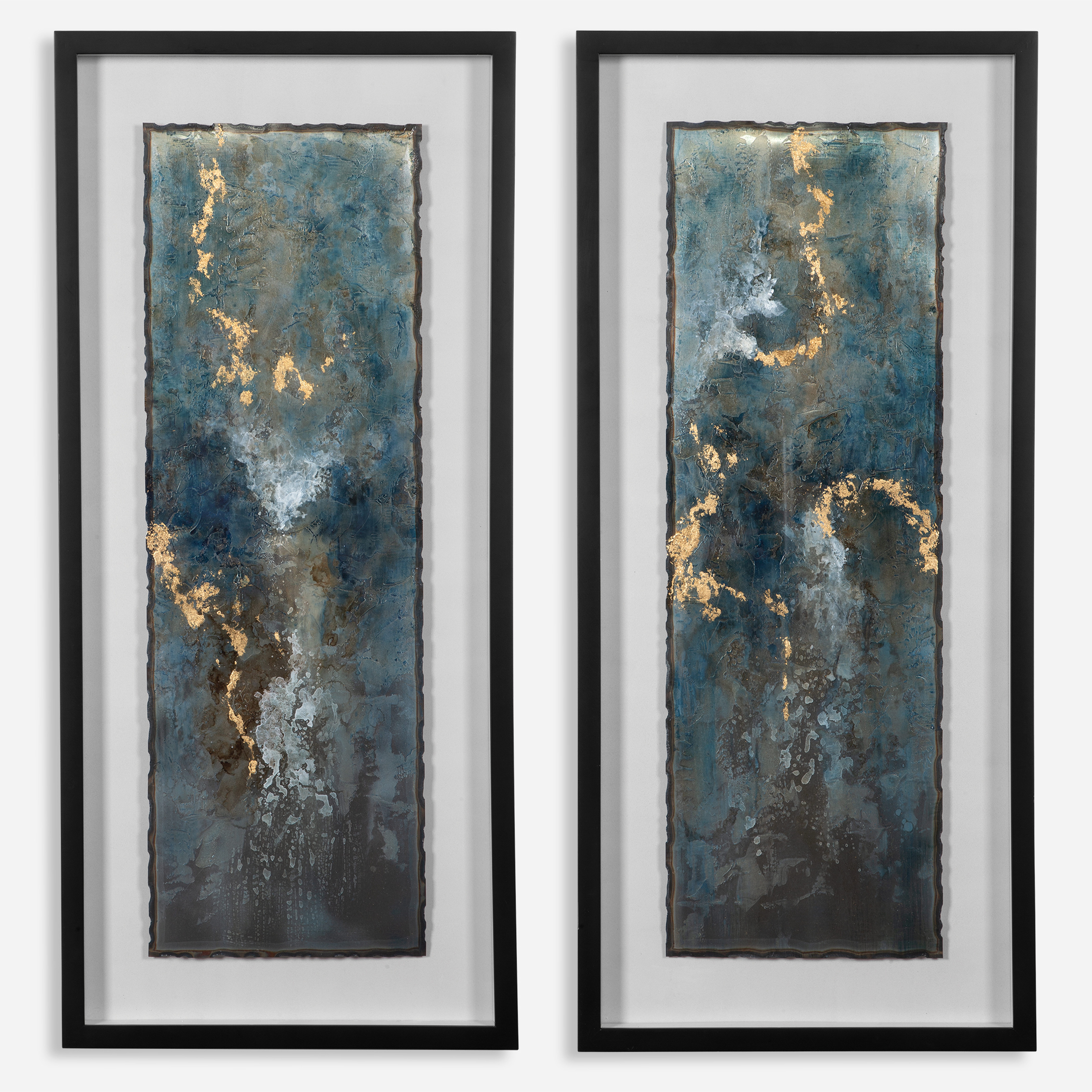 Glimmering Agate Abstract Prints, S/2 - Uttermost