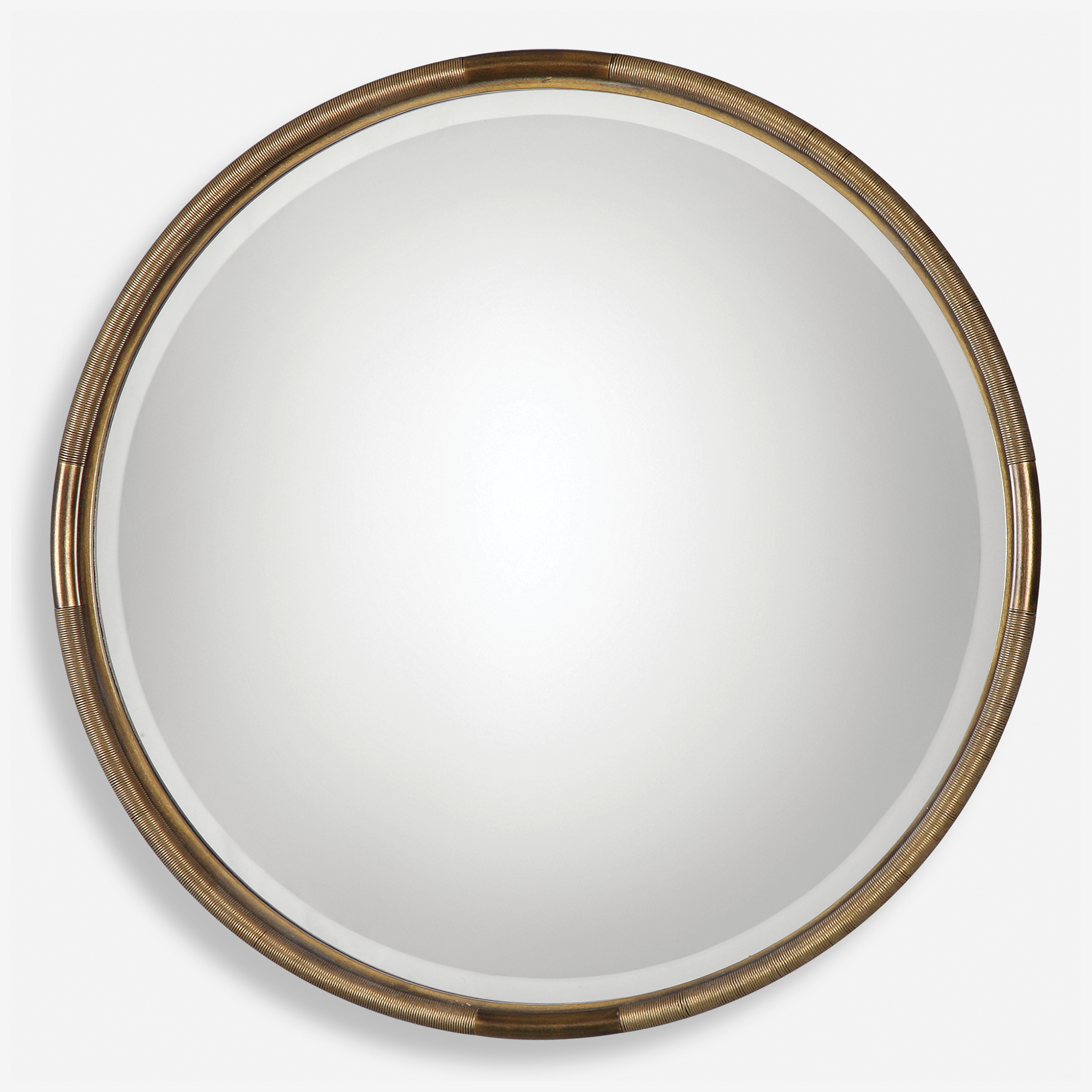 Finnick Iron Coil Round Mirror - Uttermost