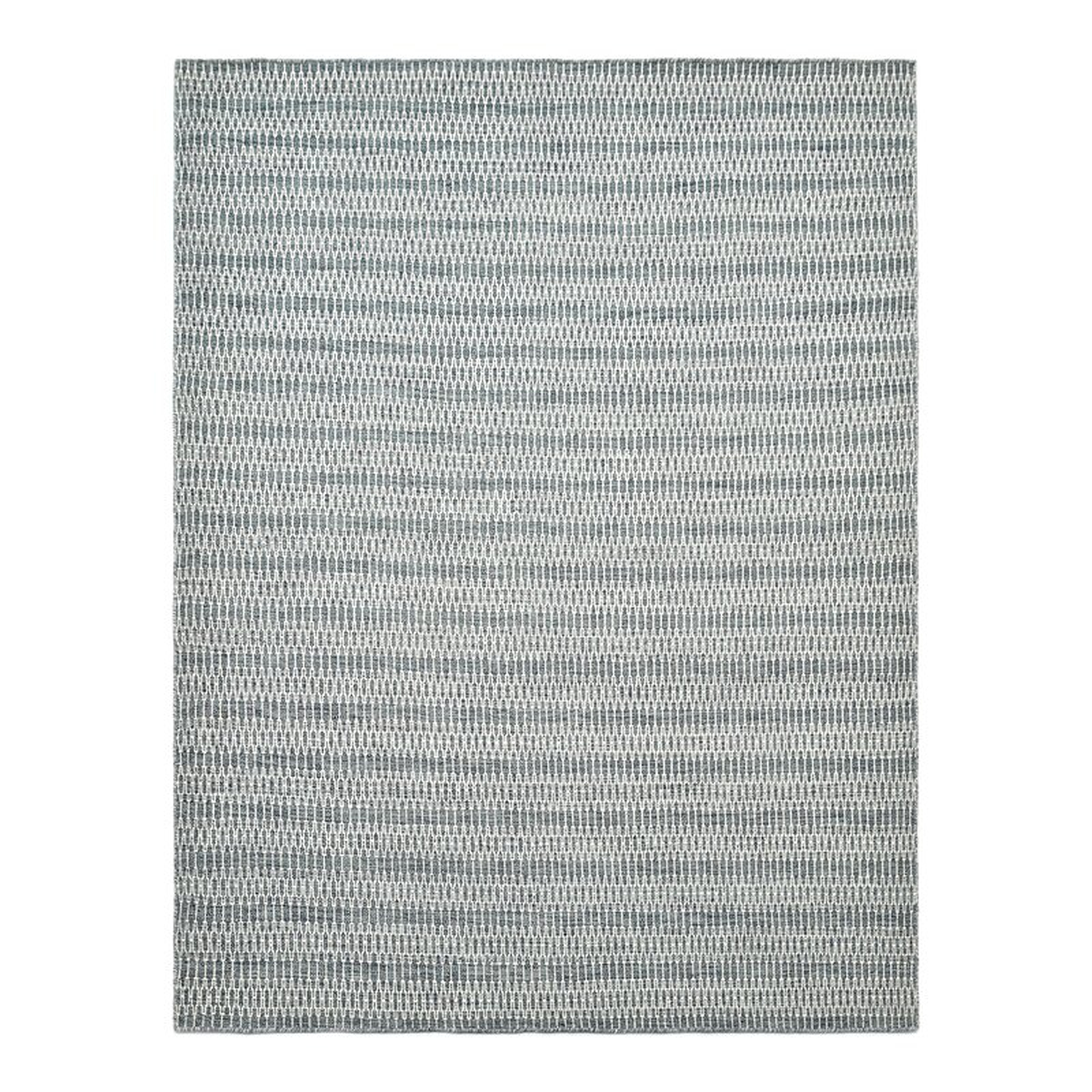 Solo Rugs Deanna Hand Knotted Wool Medium Blue Rug Rug Size: Rectangle 9' x 12' - Perigold