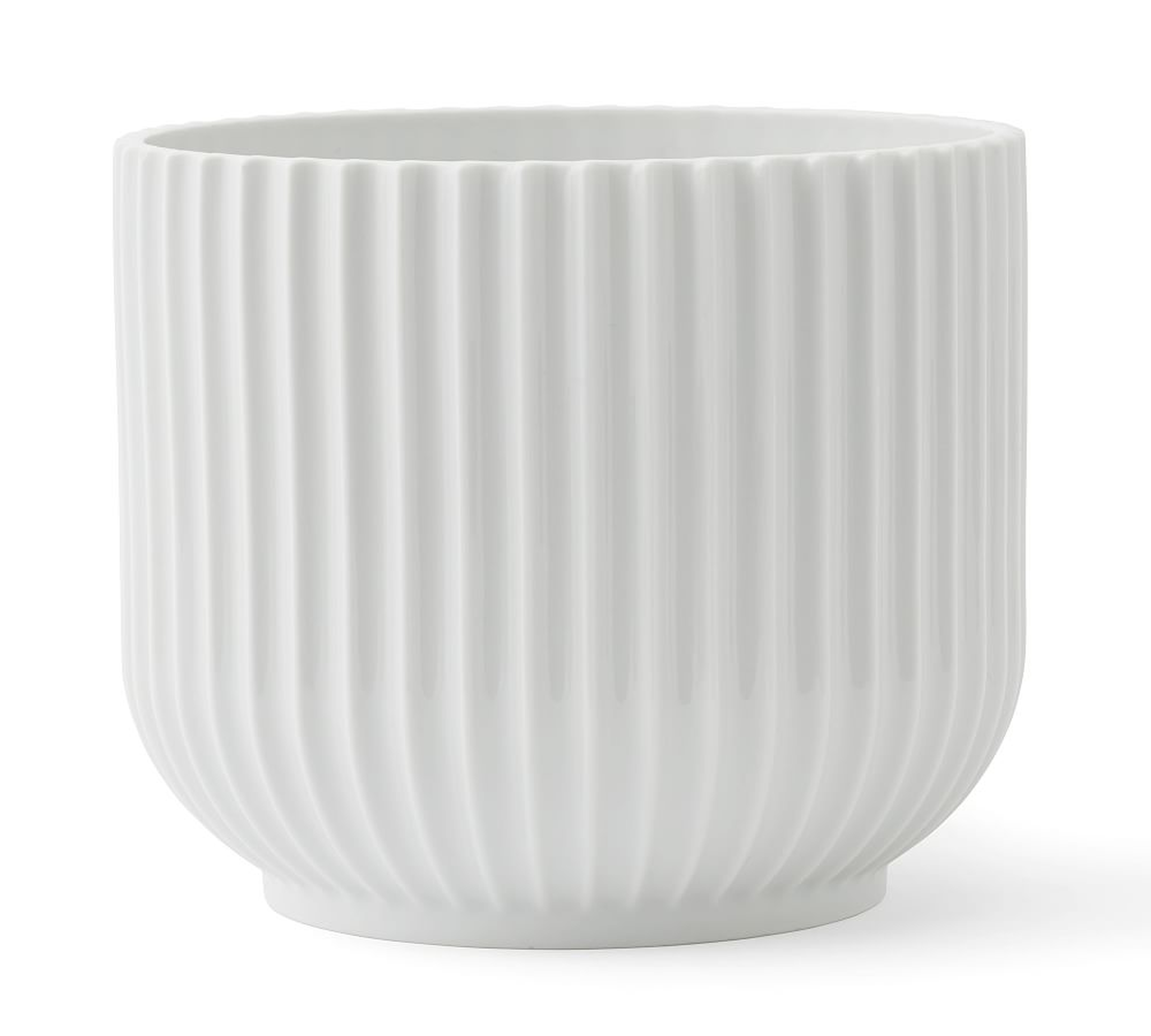 Lyngby Porcelain Planters, Large, White - Pottery Barn
