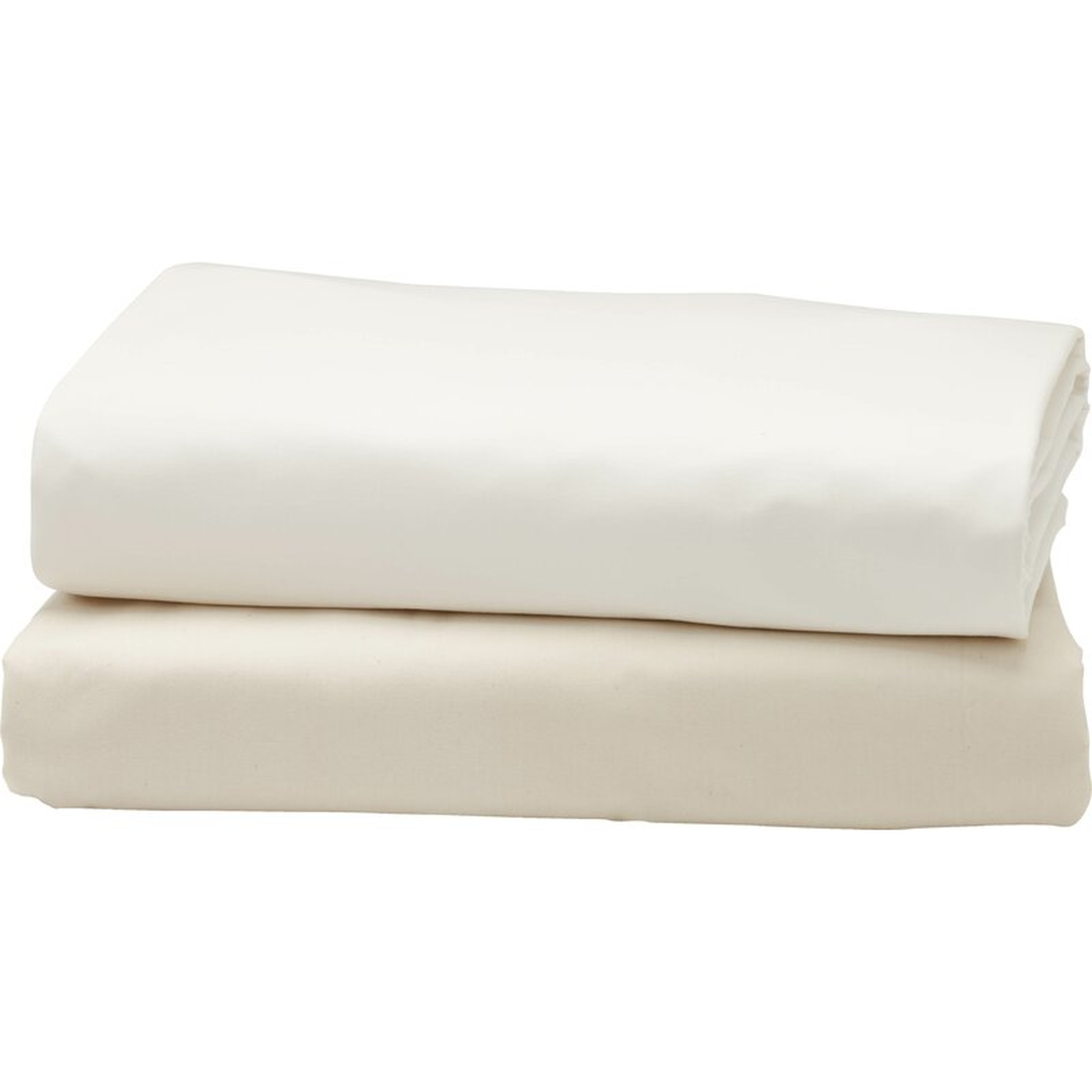 Coyuchi Fitted 300 Thread Count 100% Cotton Percale Fitted Sheet Size: Twin, Color: Quartz - Perigold
