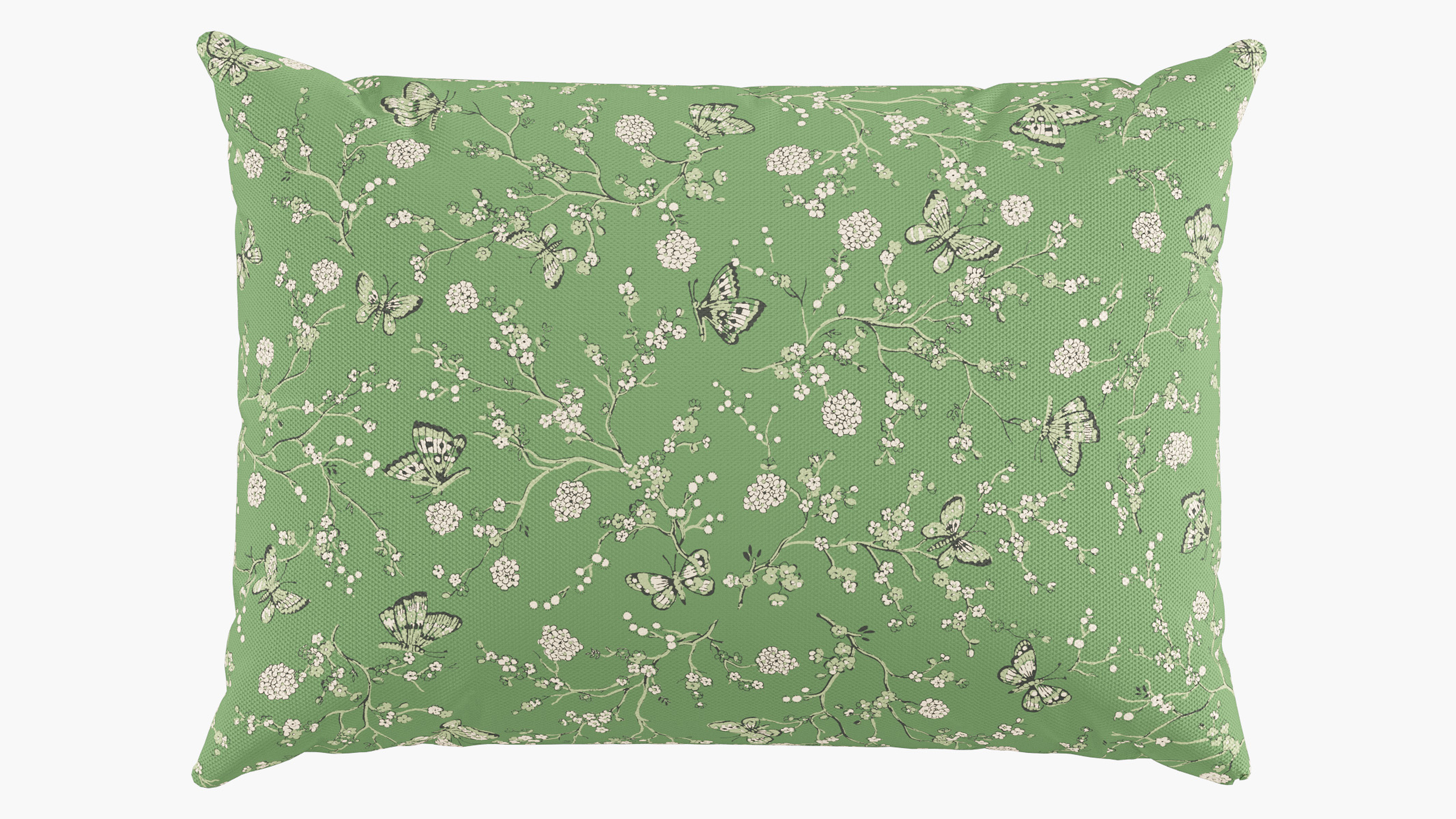 Outdoor 14" x 20" Lumbar Pillow, Kelly Mariposa, 14" x 20" - The Inside