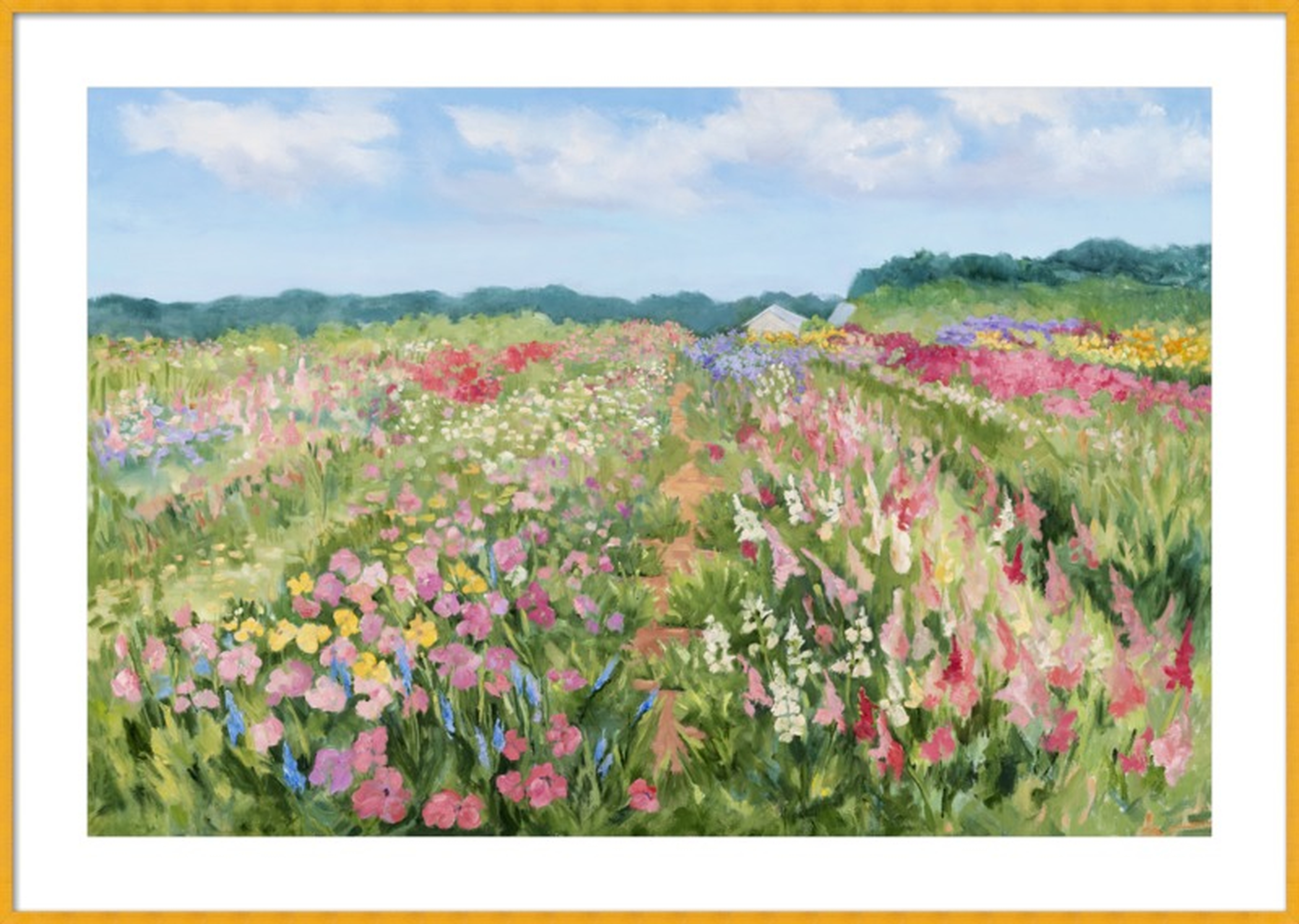 Flower Rows in the Field by Casey Chalem Anderson for Artfully Walls - Artfully Walls