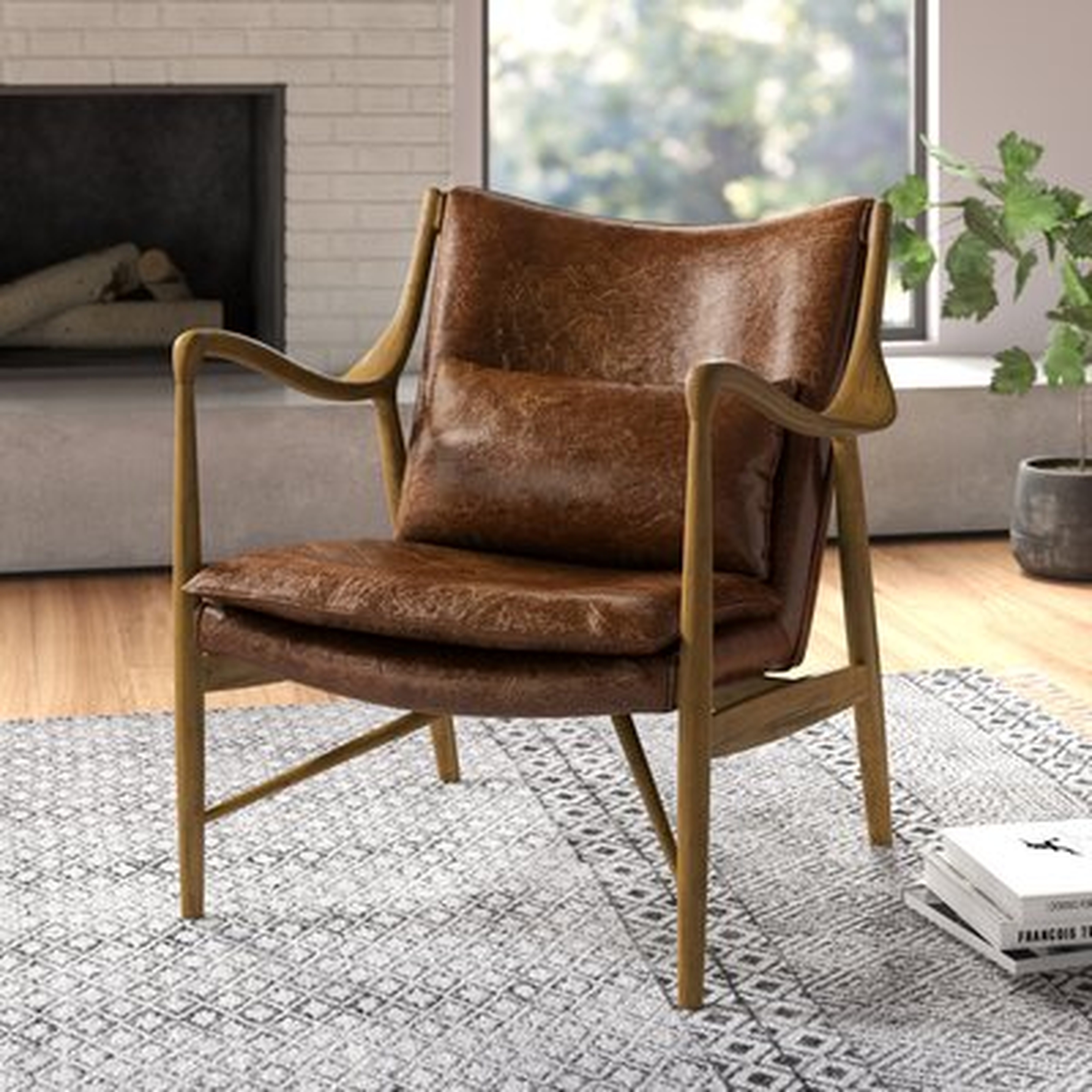 Bellis Genuine Leather Armchair - AllModern
