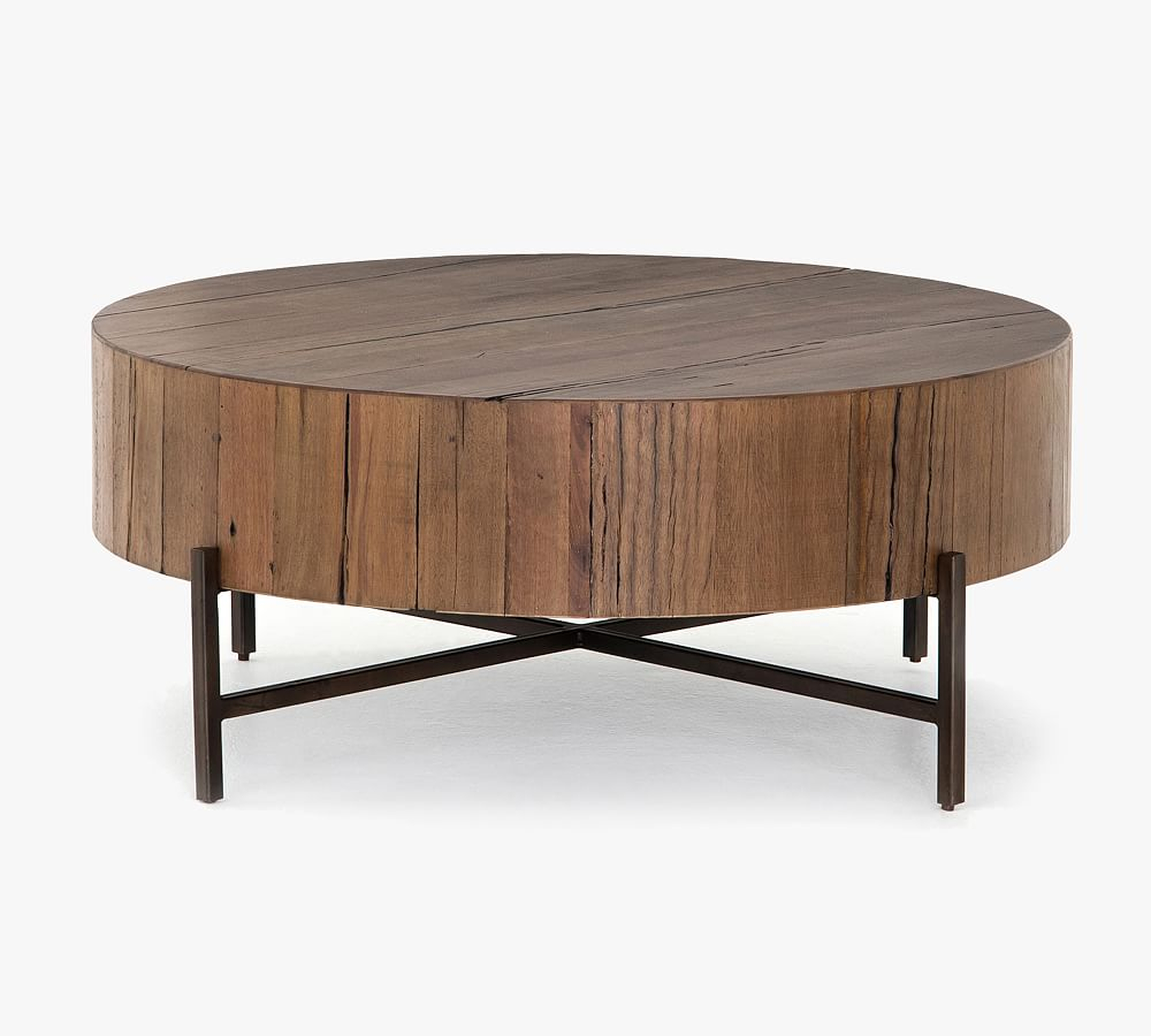 Fargo Reclaimed Wood Coffee Table, Natural Brown - Pottery Barn