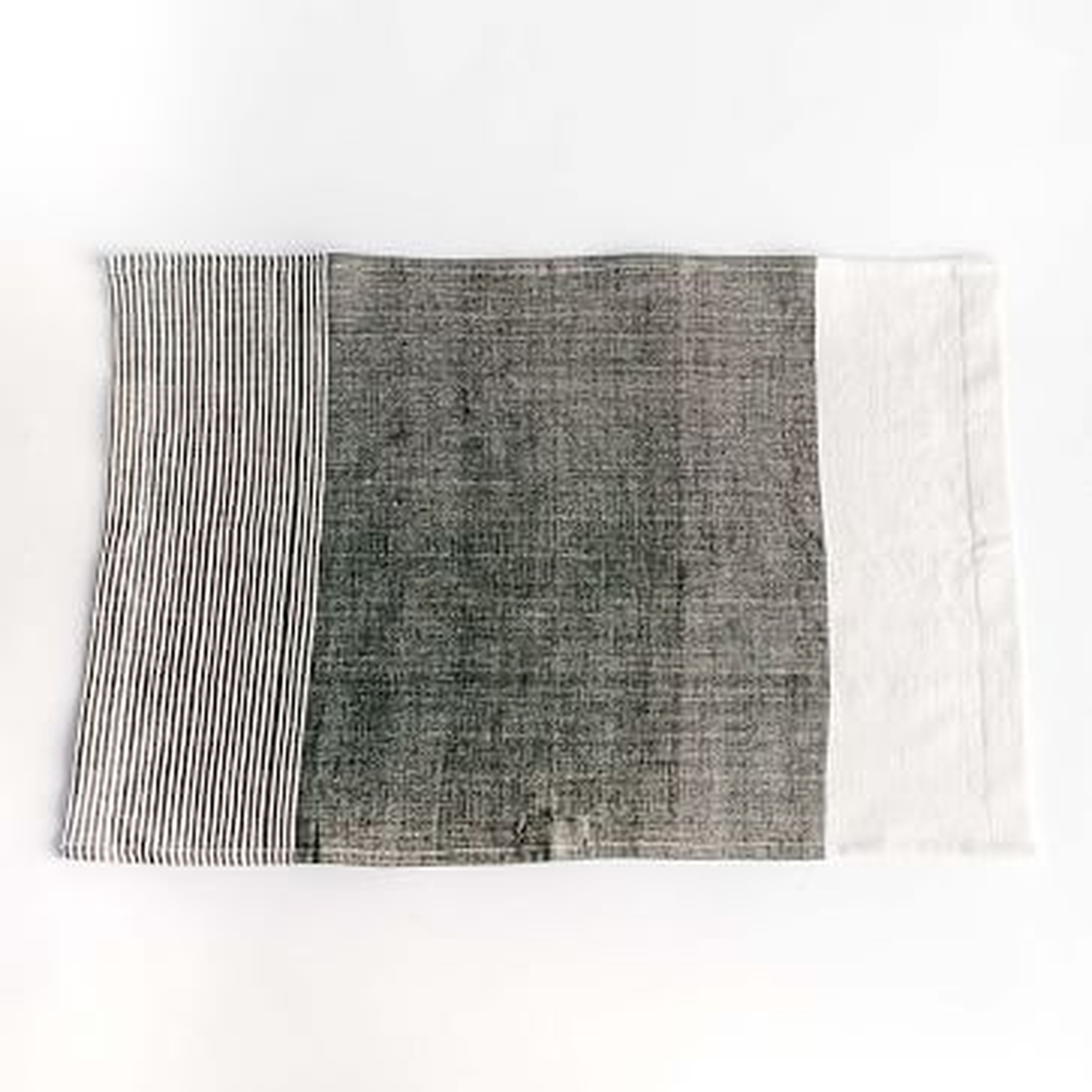 Chesapeake Handwoven Cotton Tea Towel Grey - West Elm