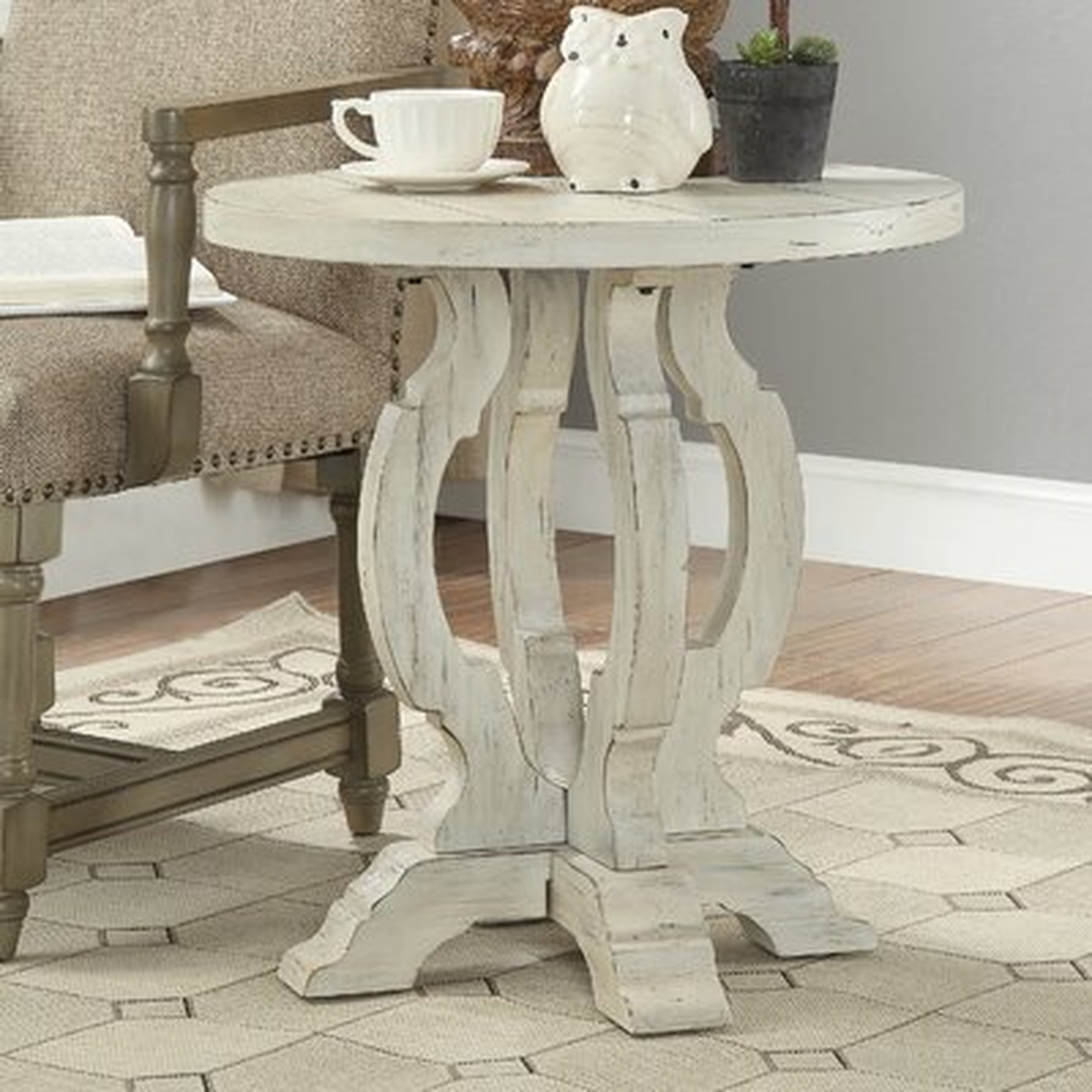 Francesca Pedestal End Table - Birch Lane