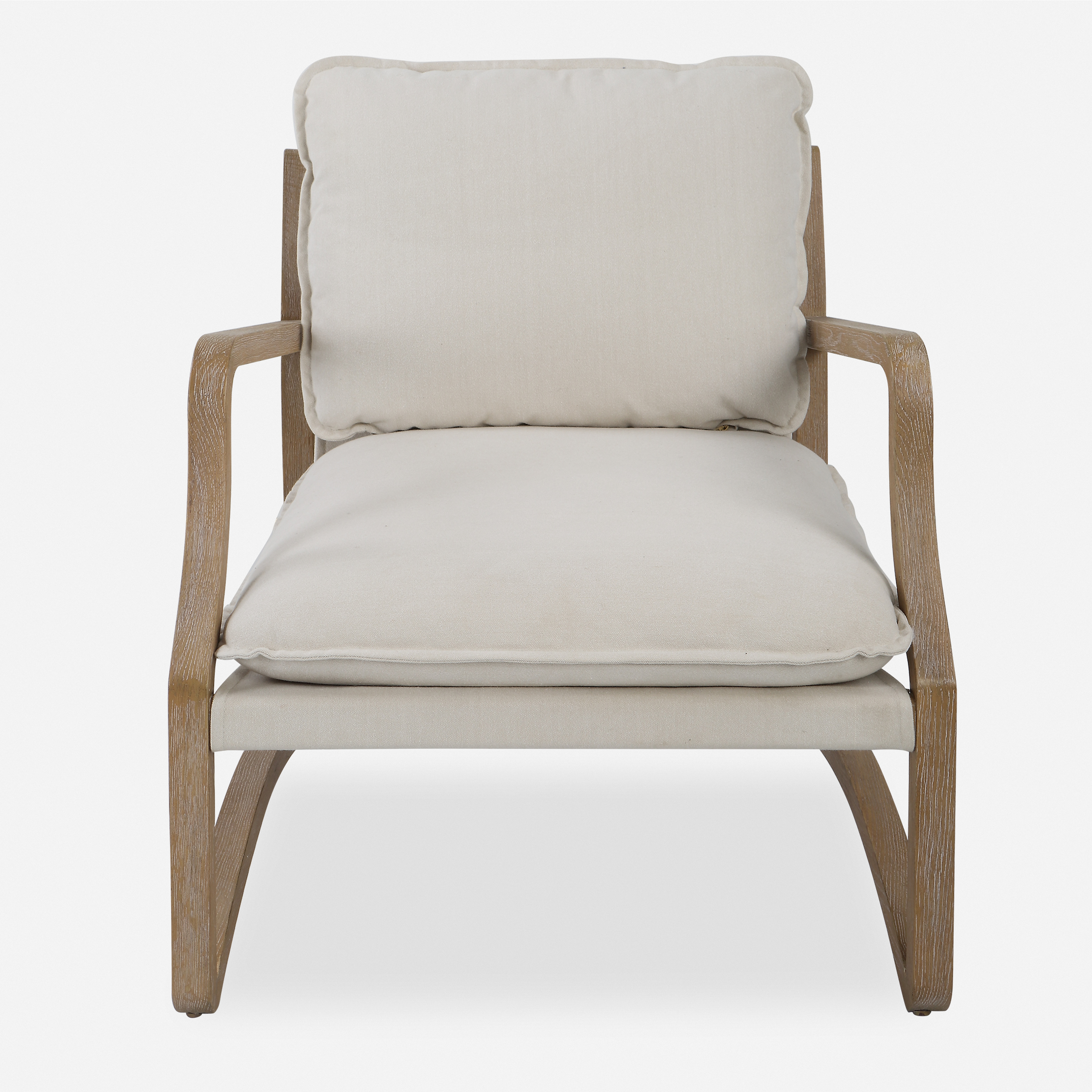 Melora Solid Oak Accent Chair - Uttermost