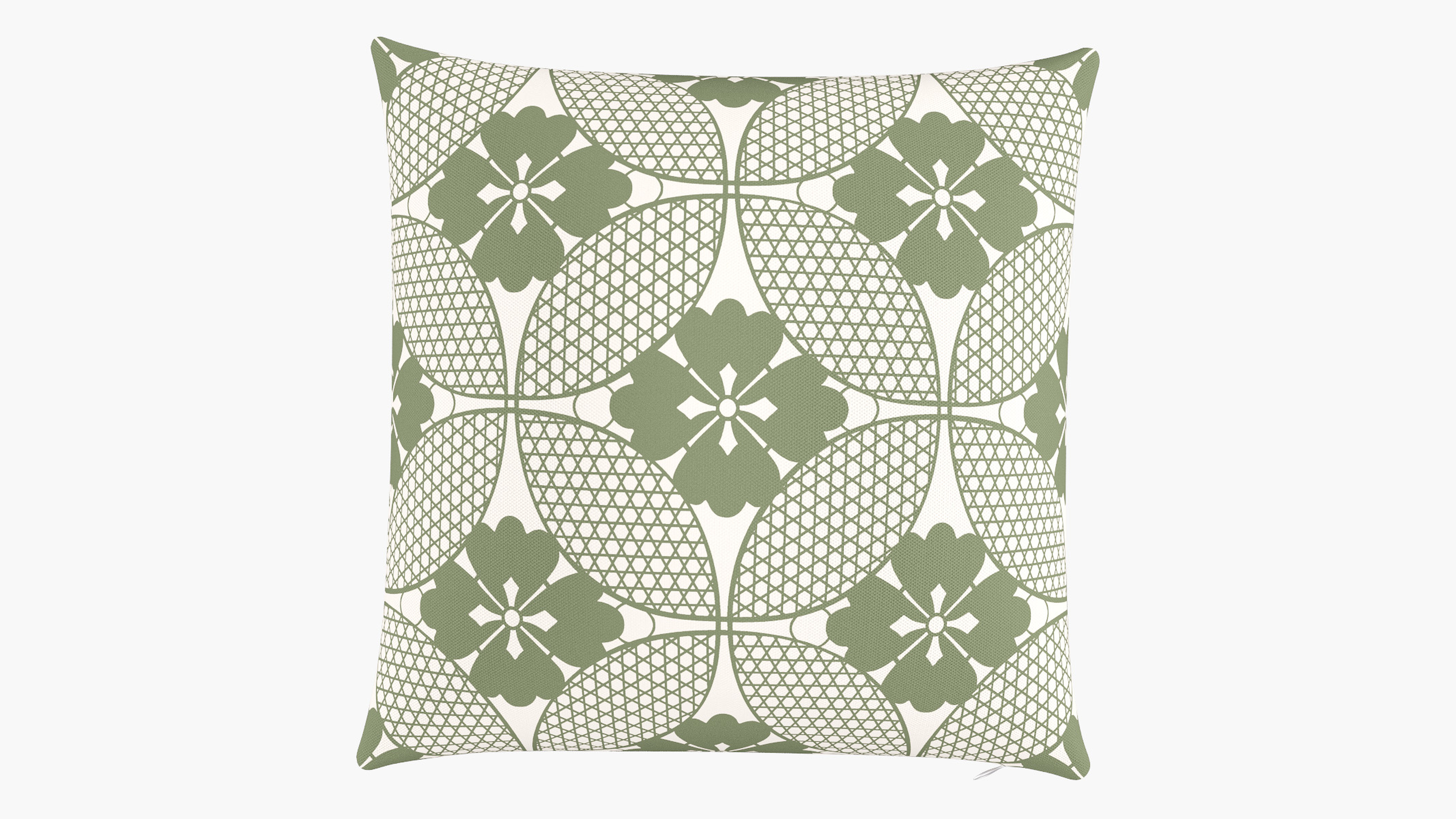 Throw Pillow 22", Sage Solaire, 22" x 22" - The Inside