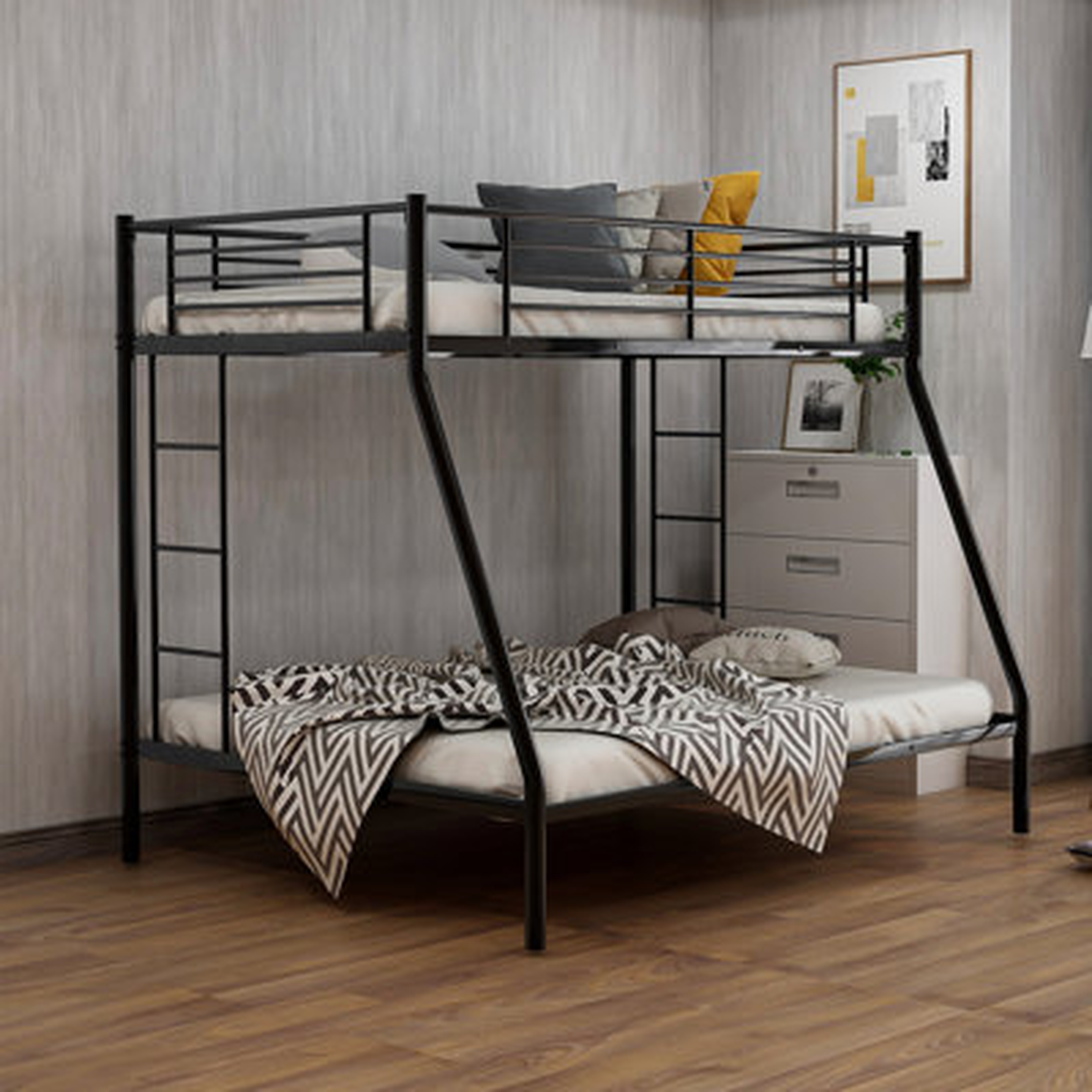 Twin over Full Steel Standard Bunk Bed by Isabelle & Max™ - Wayfair