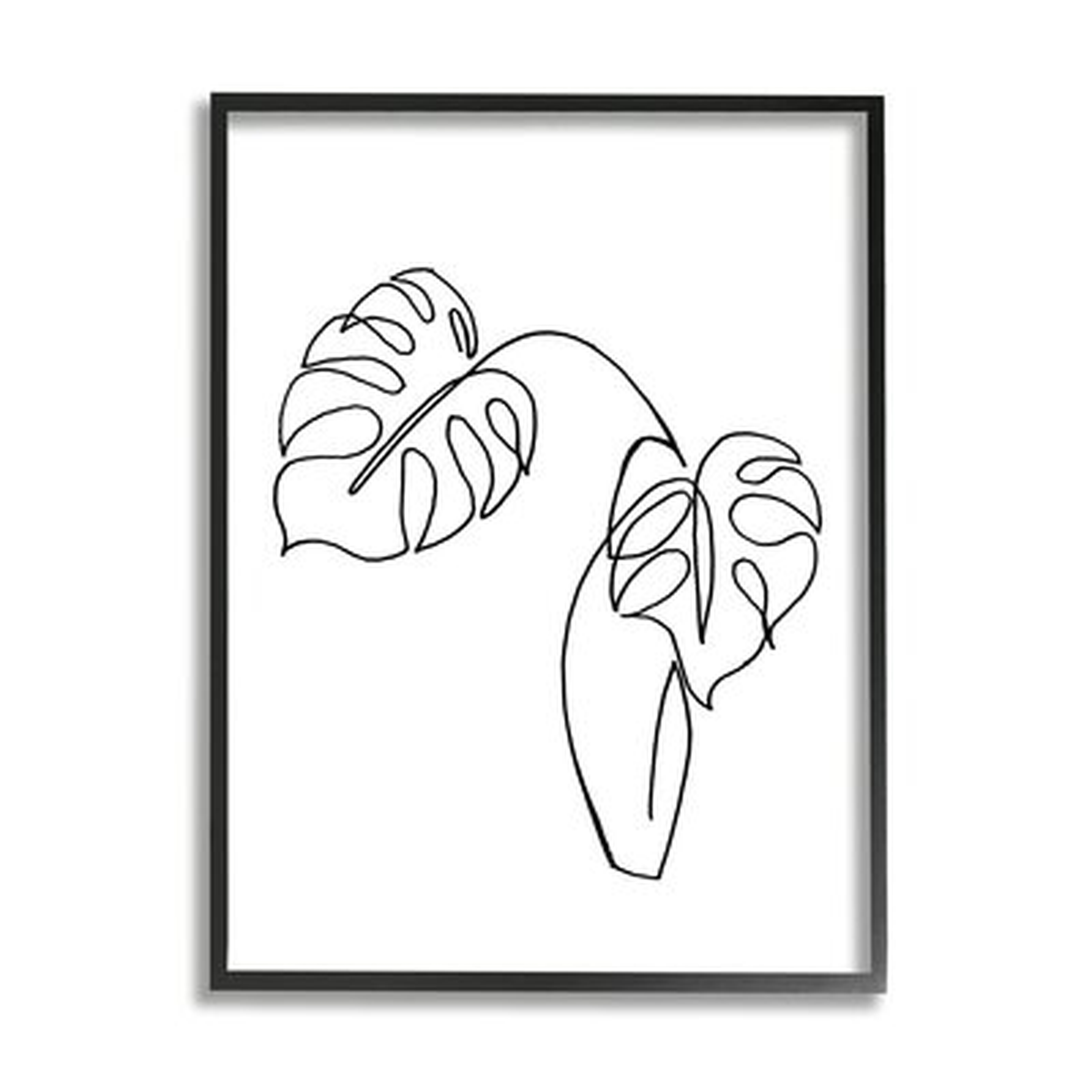 Monstera Plants In Vase Single Line Drawing - Wayfair