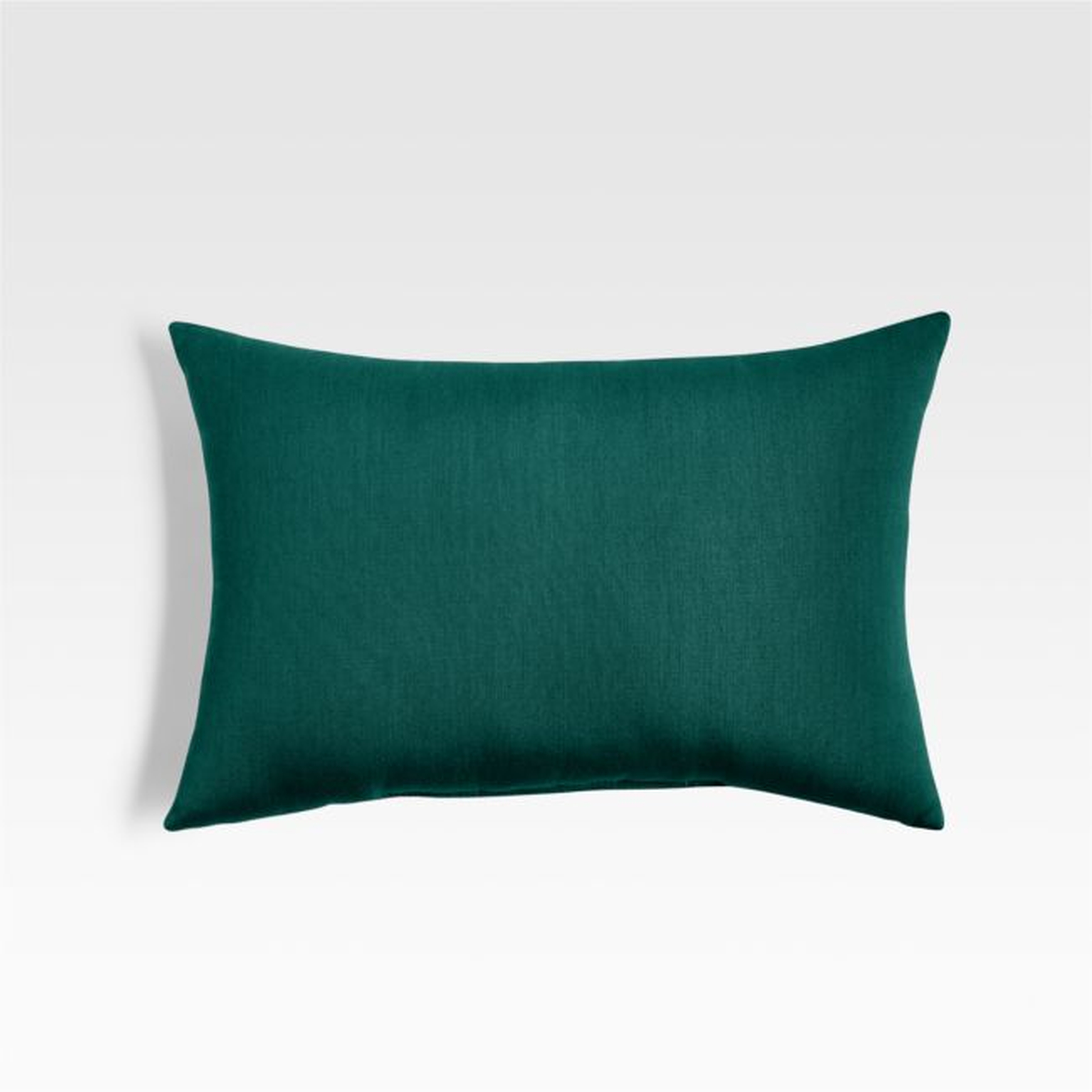 Sunbrella ® 20"x13" Forest Green Outdoor Lumbar Pillow - Crate and Barrel