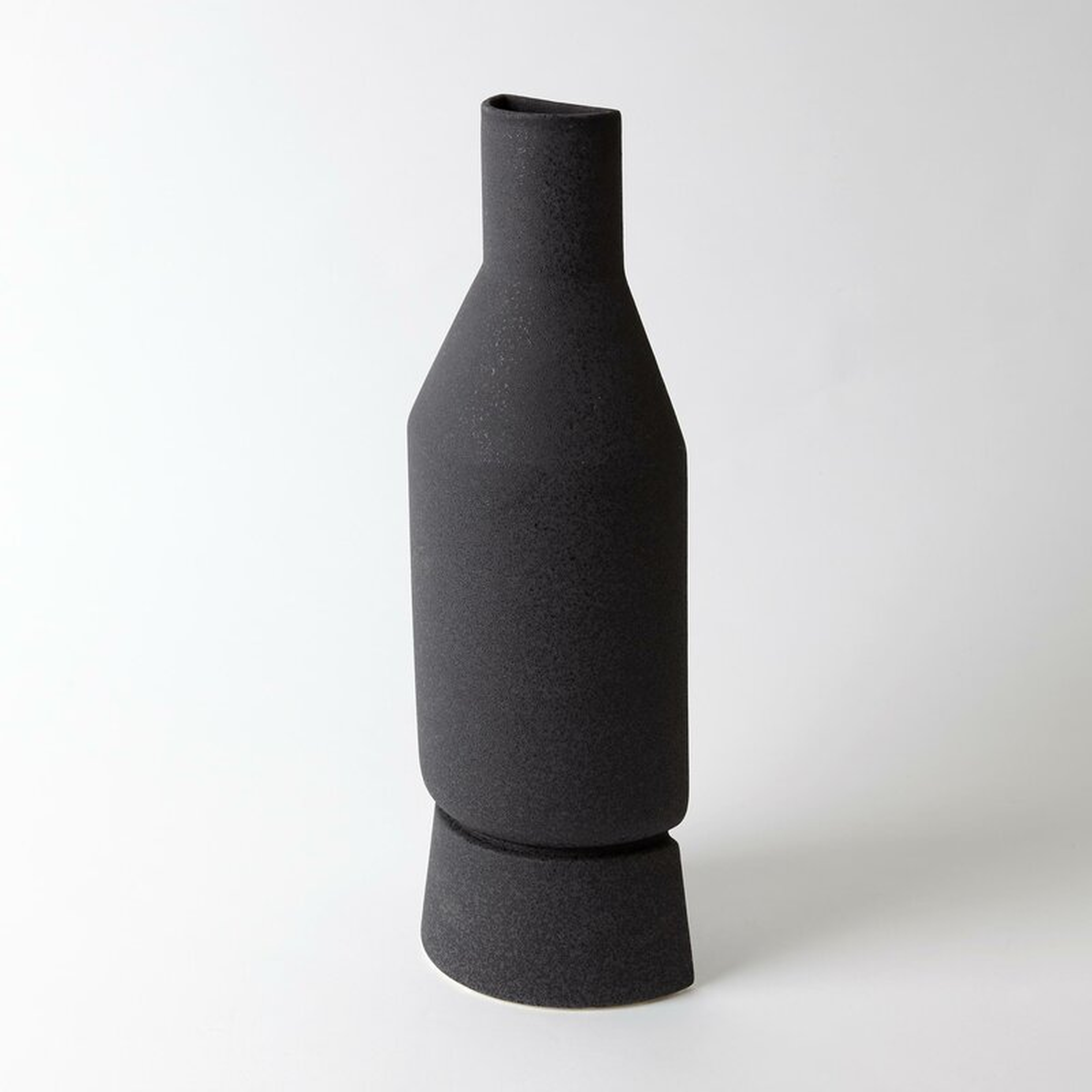 Global Views Flat Table Vase Color: Black - Perigold